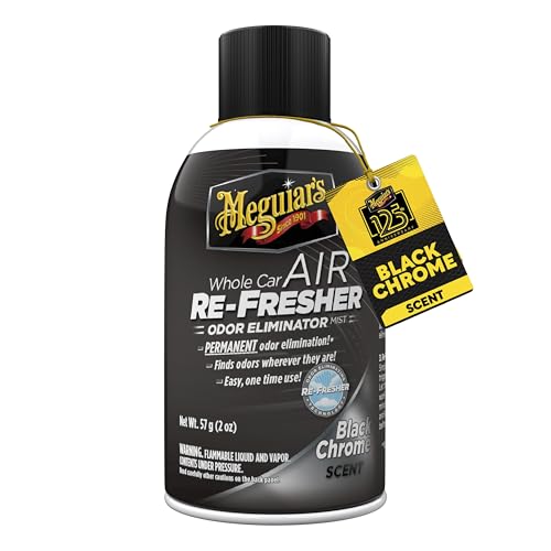 Meguiar’s Whole Car Air Refresher, Easy-to-Use Air Freshener Diffuser Spray