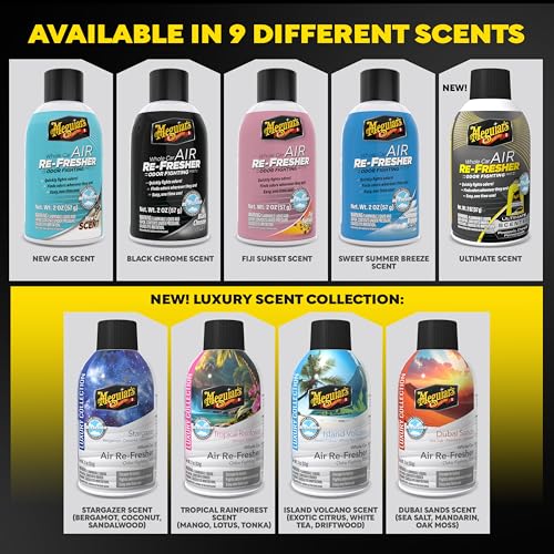 Meguiar’s Whole Car Air Refresher, Easy-to-Use Air Freshener Diffuser Spray