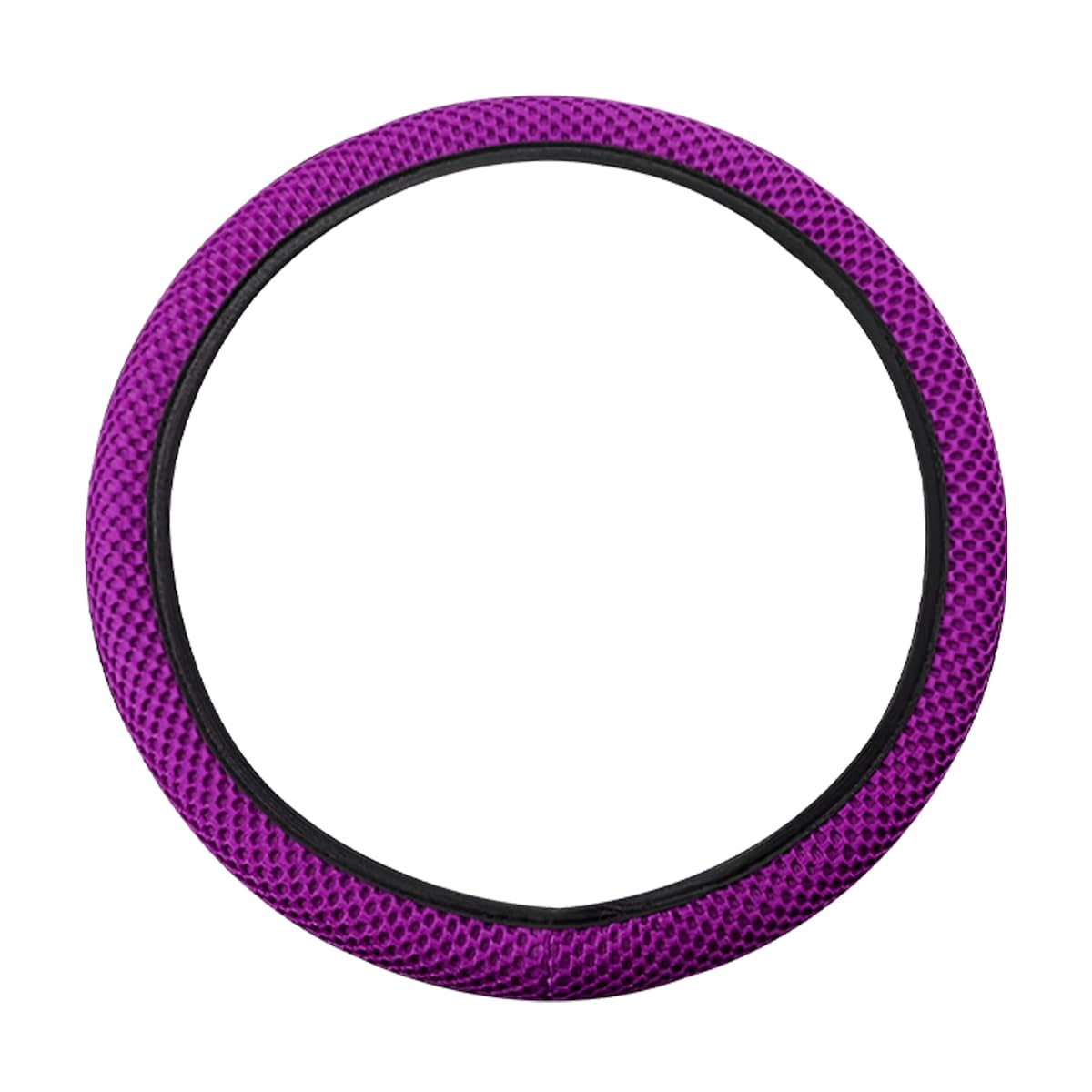 Universal 15-Inch Breathable Ice Silk Steering Wheel Cover