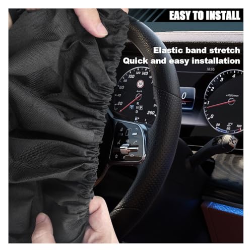 Sun Shade Steering Wheel Cover, Anti-Heat Protector, Universal 18 Inch Auto Sun Block Cover, Shield Accessories for Most Car Truck SUV