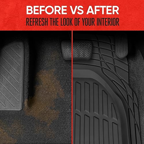 Motor Trend FlexTough All-Weather Floor Mats for Cars