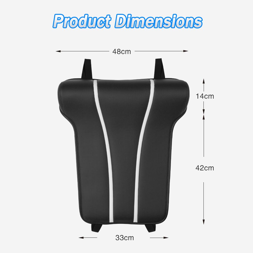 Car Seat Cushion Elevator with Leg Rest Pad for Jeep Wrangler 2-Door 2010-2025, 5cm Height Booster for Better Visibility Car Leg Rest Cushion