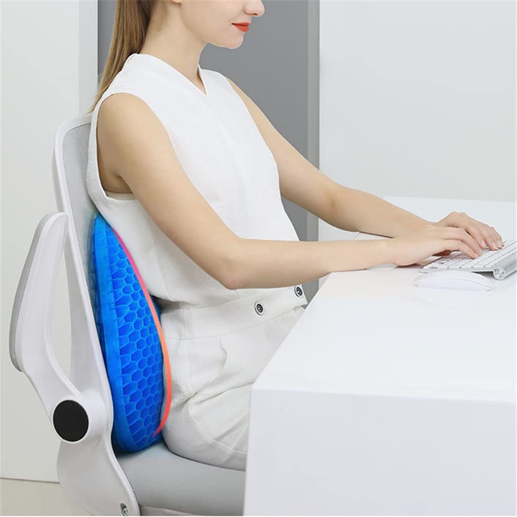 ZUIAI Car Seat Office Chair Massage Back Lumbar Support Mesh Ventilate Cushion Pad Wear-Resistant Soft and Comfortable Cushion