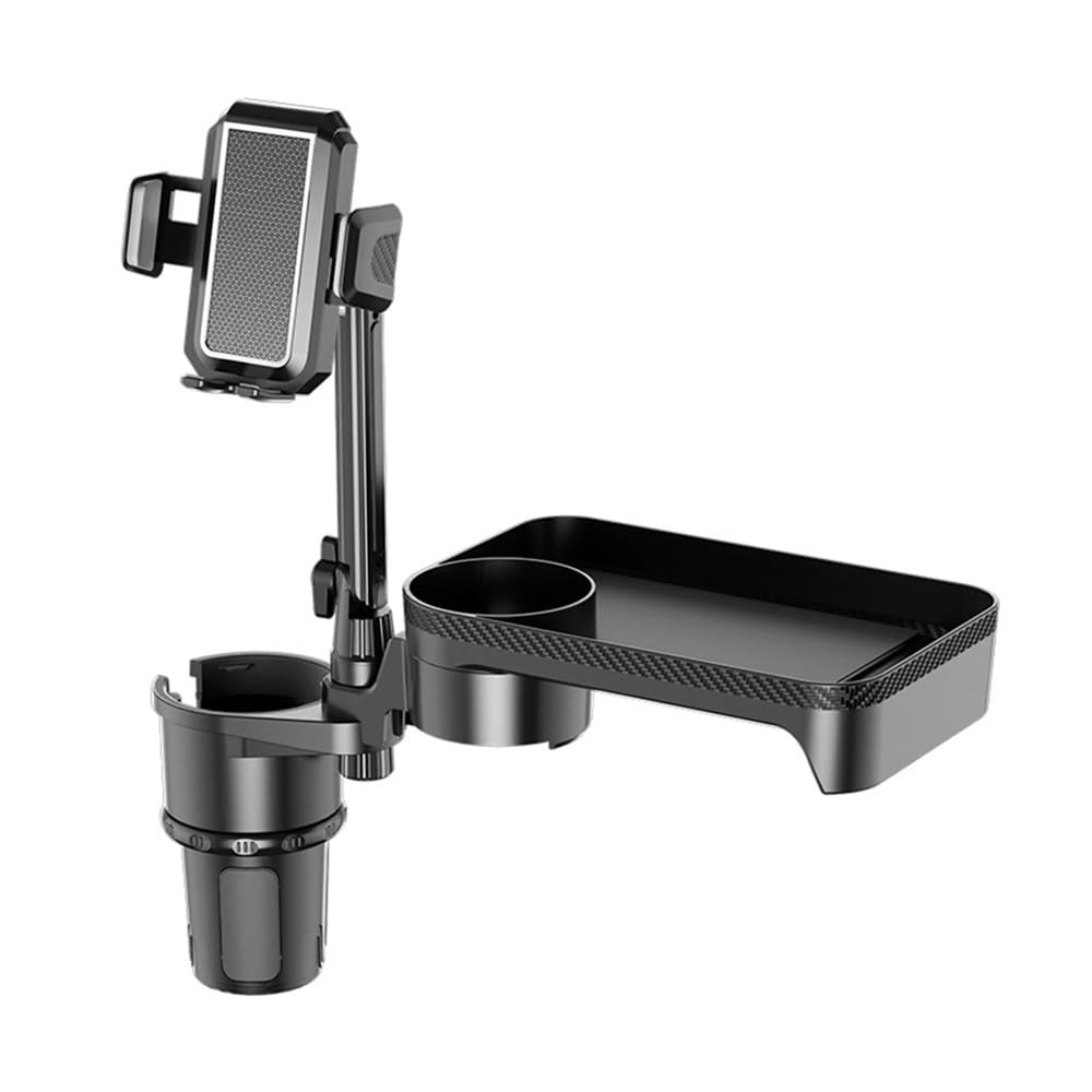 Accessories Car Cup Holder Multifunctional Cup Holder Expander with 360° Rotation Tray Mobile Phone Holder Adjustable Base Auto Front Back
