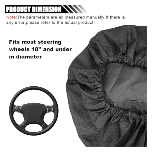 Sun Shade Steering Wheel Cover, Anti-Heat Protector, Universal 18 Inch Auto Sun Block Cover, Shield Accessories for Most Car Truck SUV