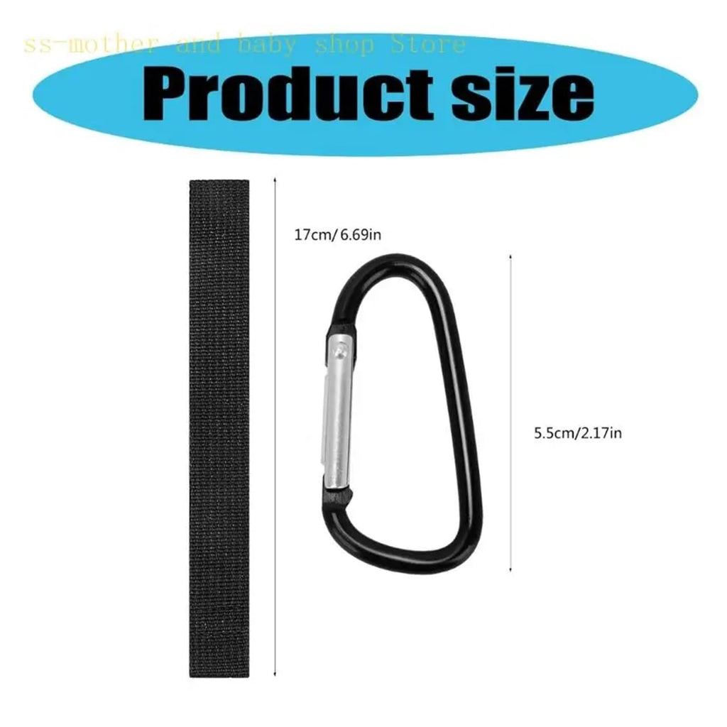 Stroller Clips 4Pcs Heavy Duty Hanging Hooks Compatible with Bags Carabiner Clips Compatible with Bicycles Shopping Carts Wheelchairs Baby Strollers for Strollers Bikes Wheelchairs Walkers