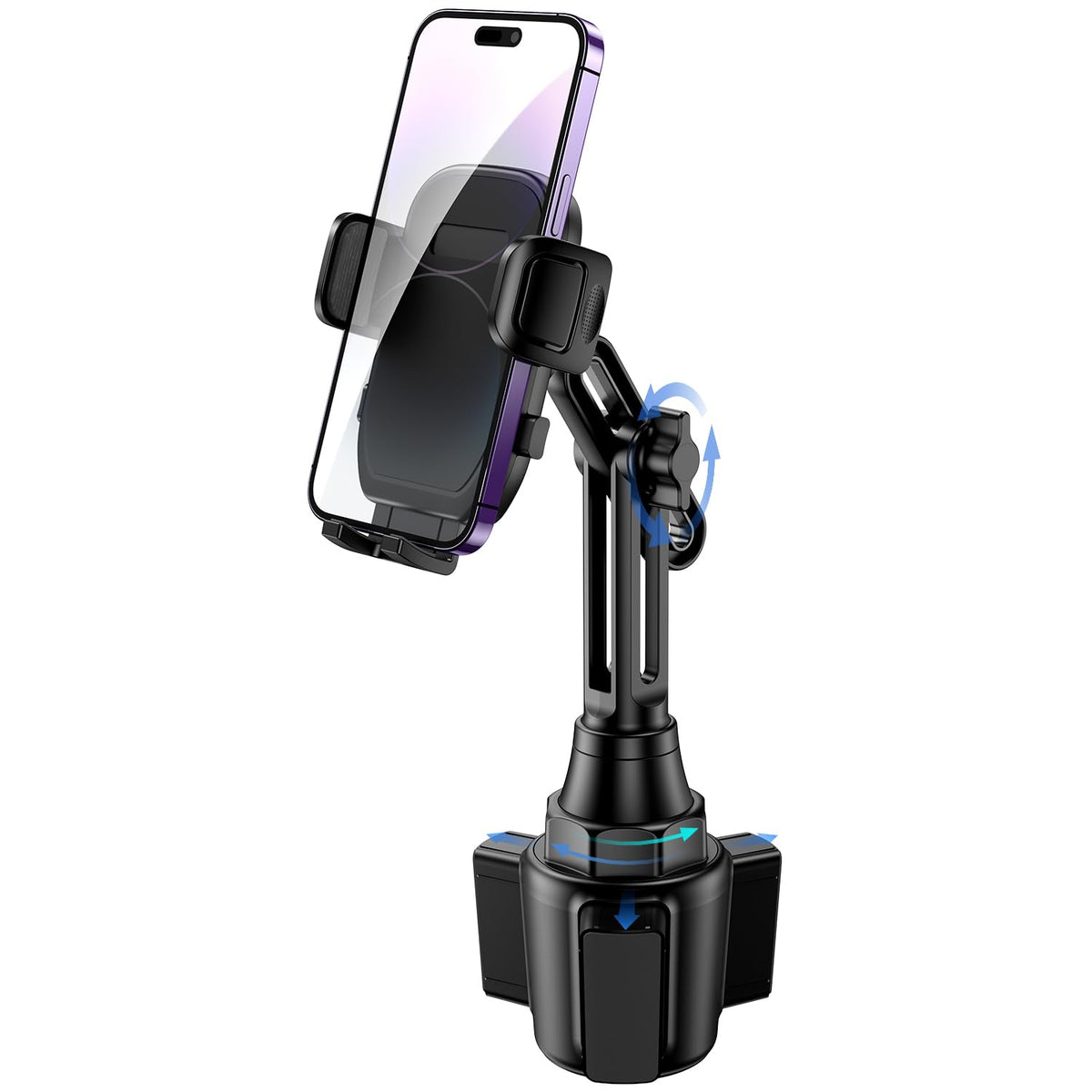 Adjustable Long-Neck Cup Holder Phone Mount for Cars