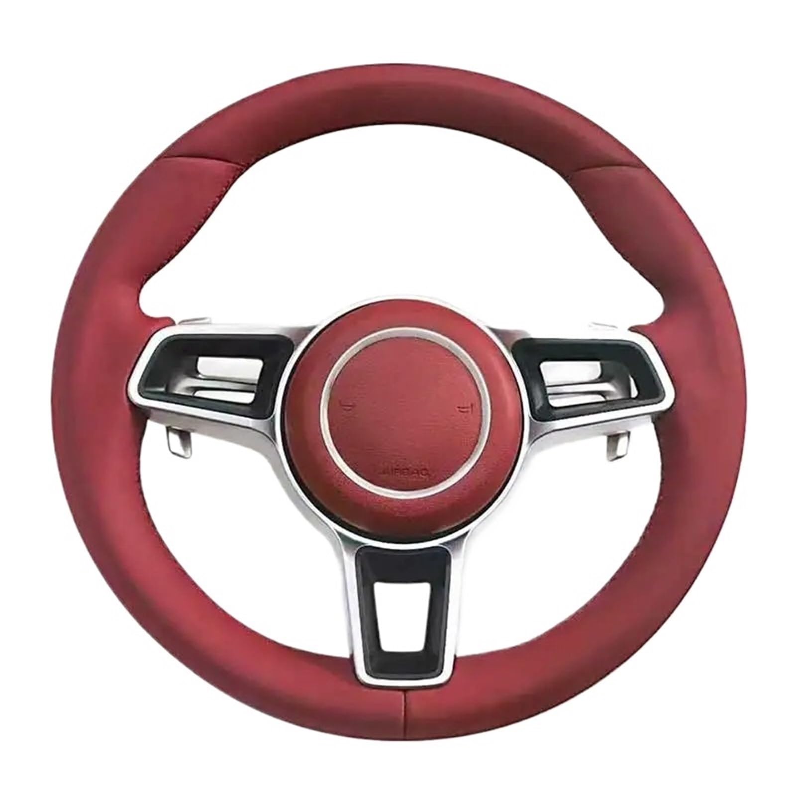 Genuine Leather Steering Wheel For Porsches 911 996 Cayenne 958 718 For Boxster 918 987 991 992 Cayman Macans For Panamera Taycan GT3 RS