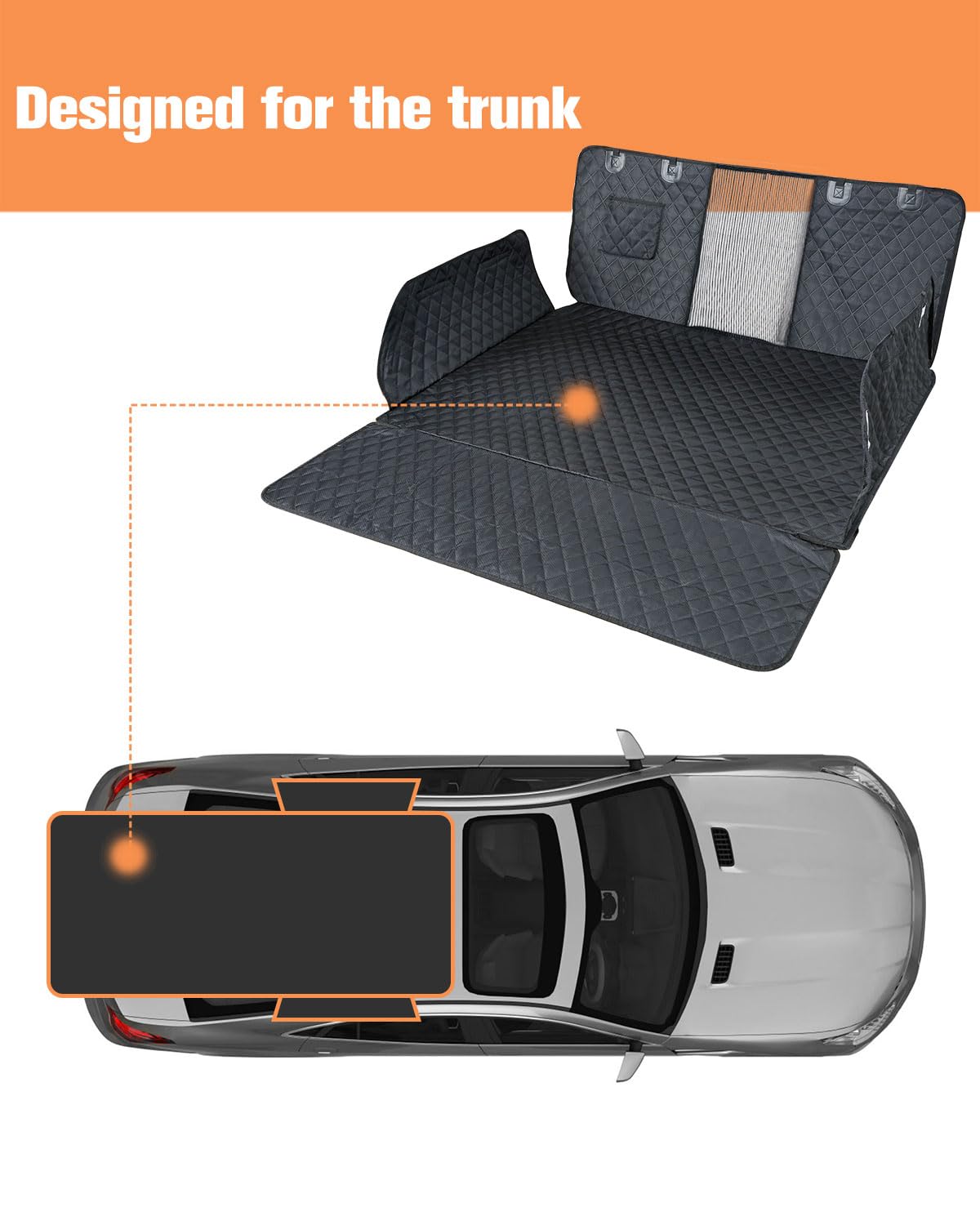 Waterproof Pet Cargo Liner with Bumper Flap for SUVs