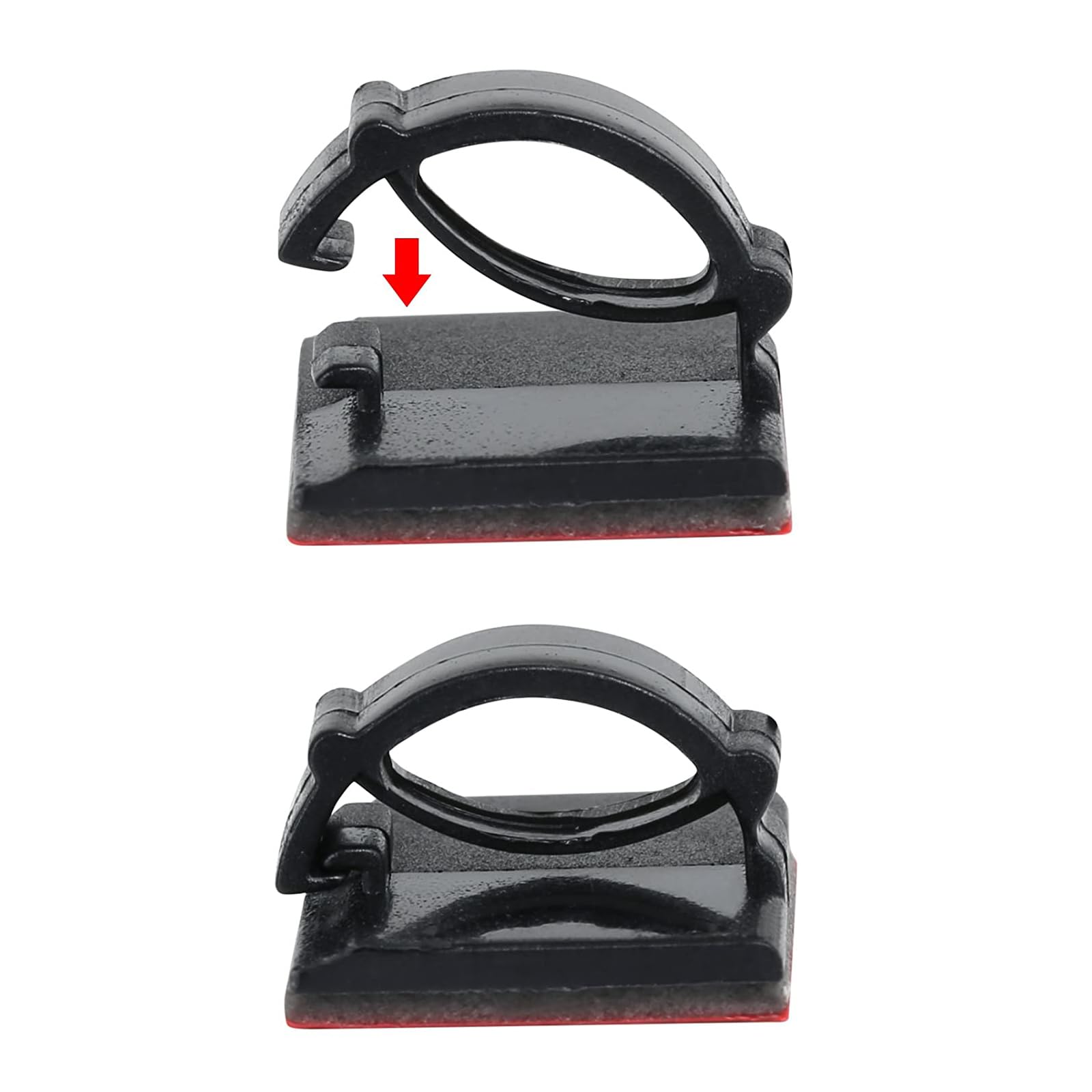 3M Self Adhesive Cable Clips Management Strong Wire Holders Cord Organizer Cable Clamp Sticky Desk Management for Office Home Car Tables PC Laptop TV Walls,0.75"x0.6"
