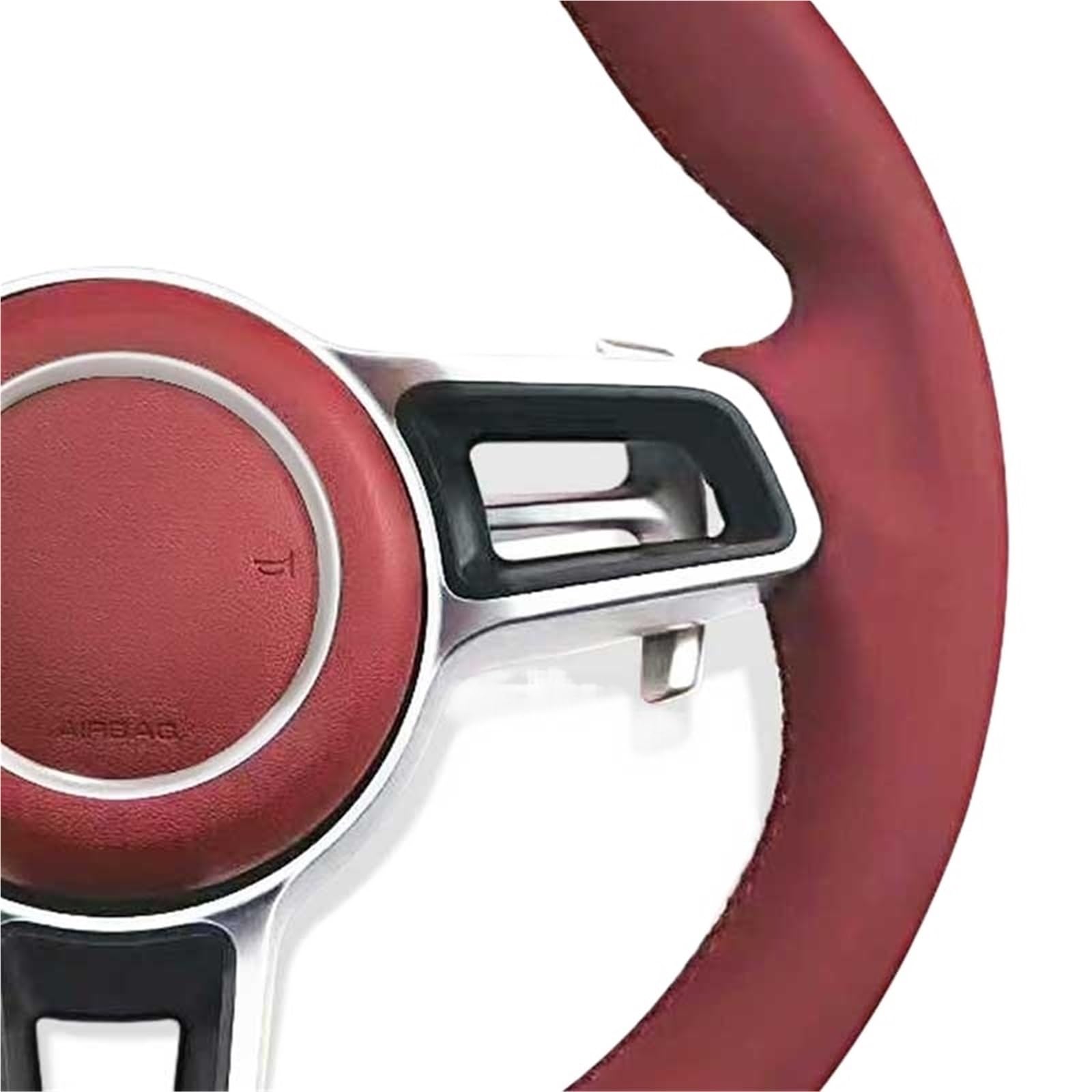 Genuine Leather Steering Wheel For Porsches 911 996 Cayenne 958 718 For Boxster 918 987 991 992 Cayman Macans For Panamera Taycan GT3 RS