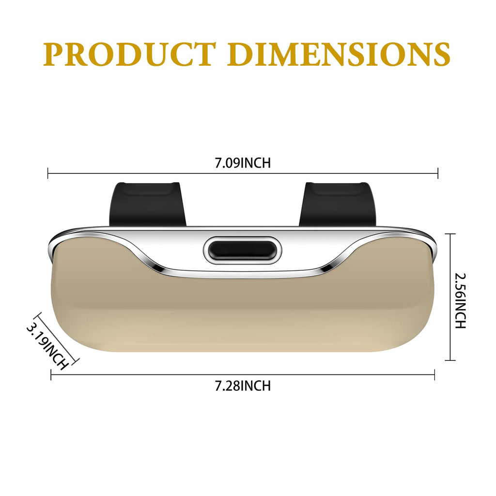 Pakanana Sunglasses Box for Car Sun Visor