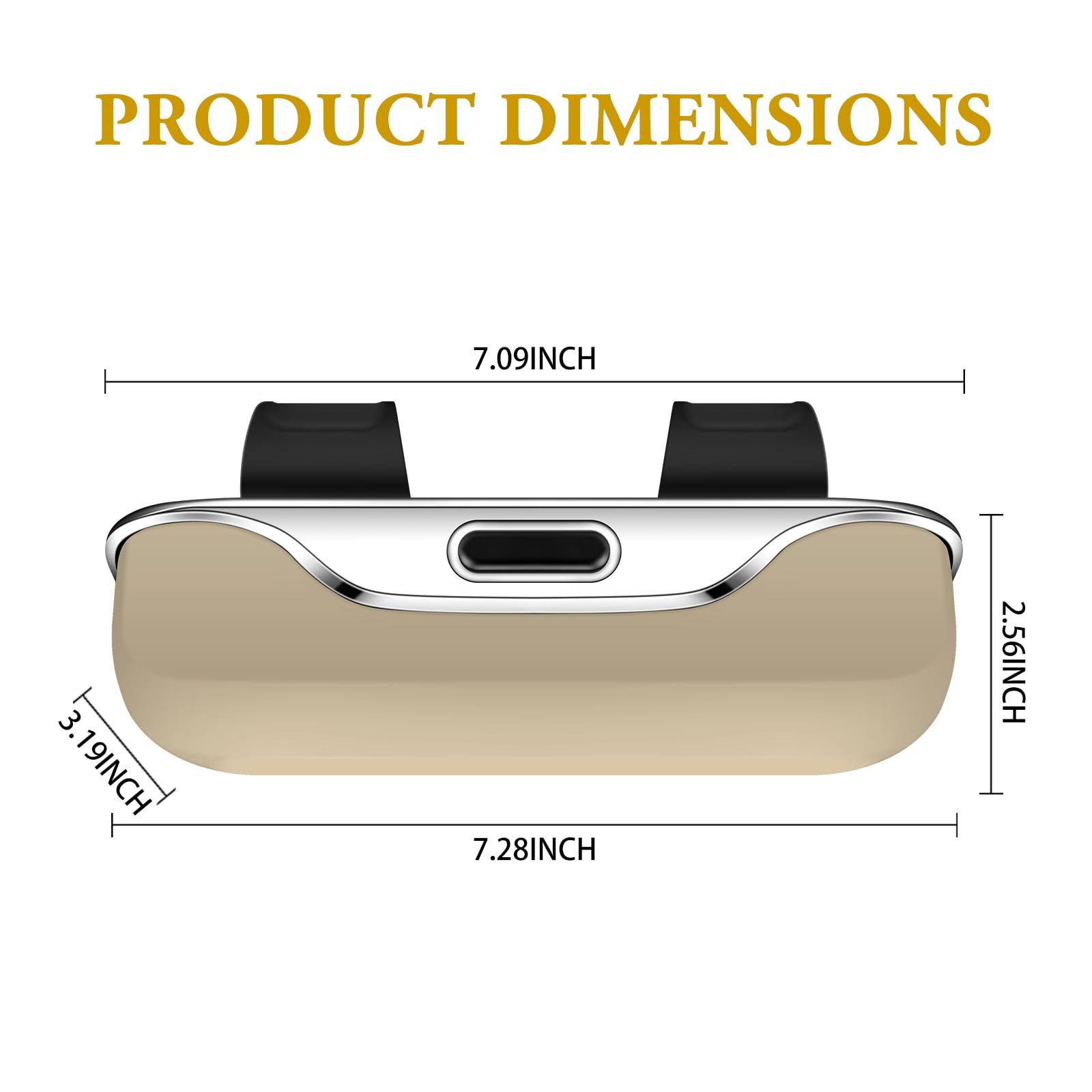 Pakanana Sunglasses Box for Car Sun Visor