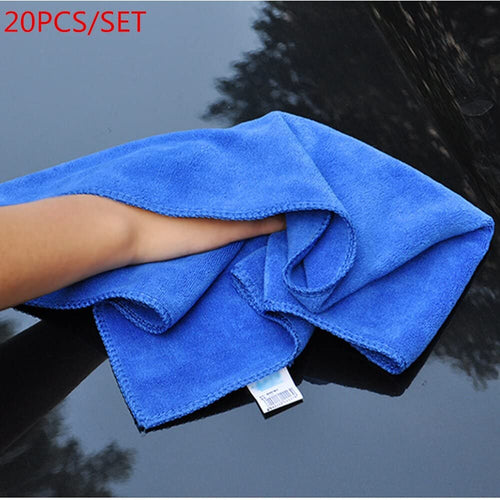 20-Piece Microfiber Car Cleaning and Detailing Towel Set