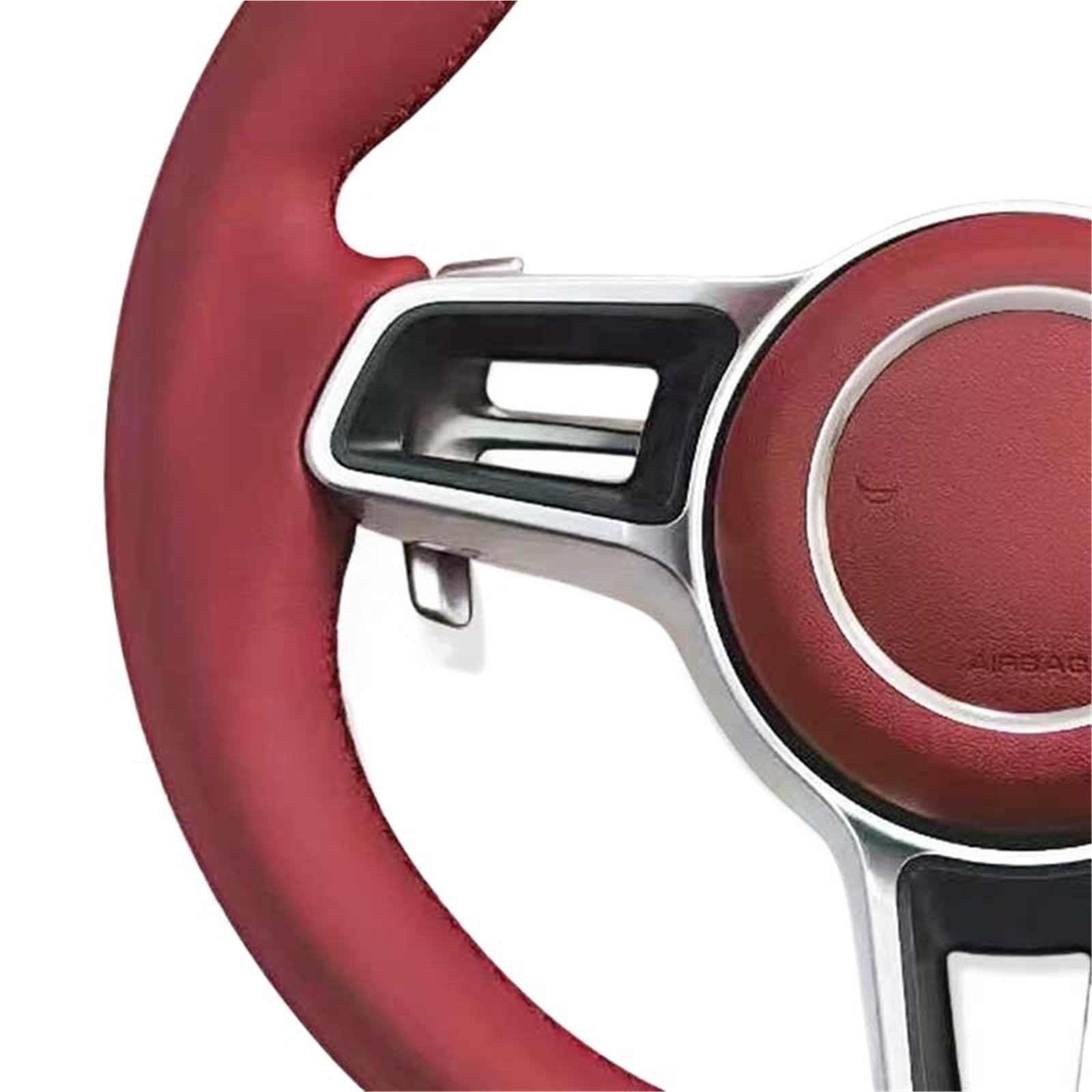 Genuine Leather Steering Wheel For Porsches 911 996 Cayenne 958 718 For Boxster 918 987 991 992 Cayman Macans For Panamera Taycan GT3 RS