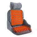 Heated Seat Cushion for Office Chair, with Headrest & Lumbar Support Heated Seat Pad, 3 Temperatures Levels Large Heating Area Heated Seat Cover for Chair, Sofa, Couch(Gray,Large)