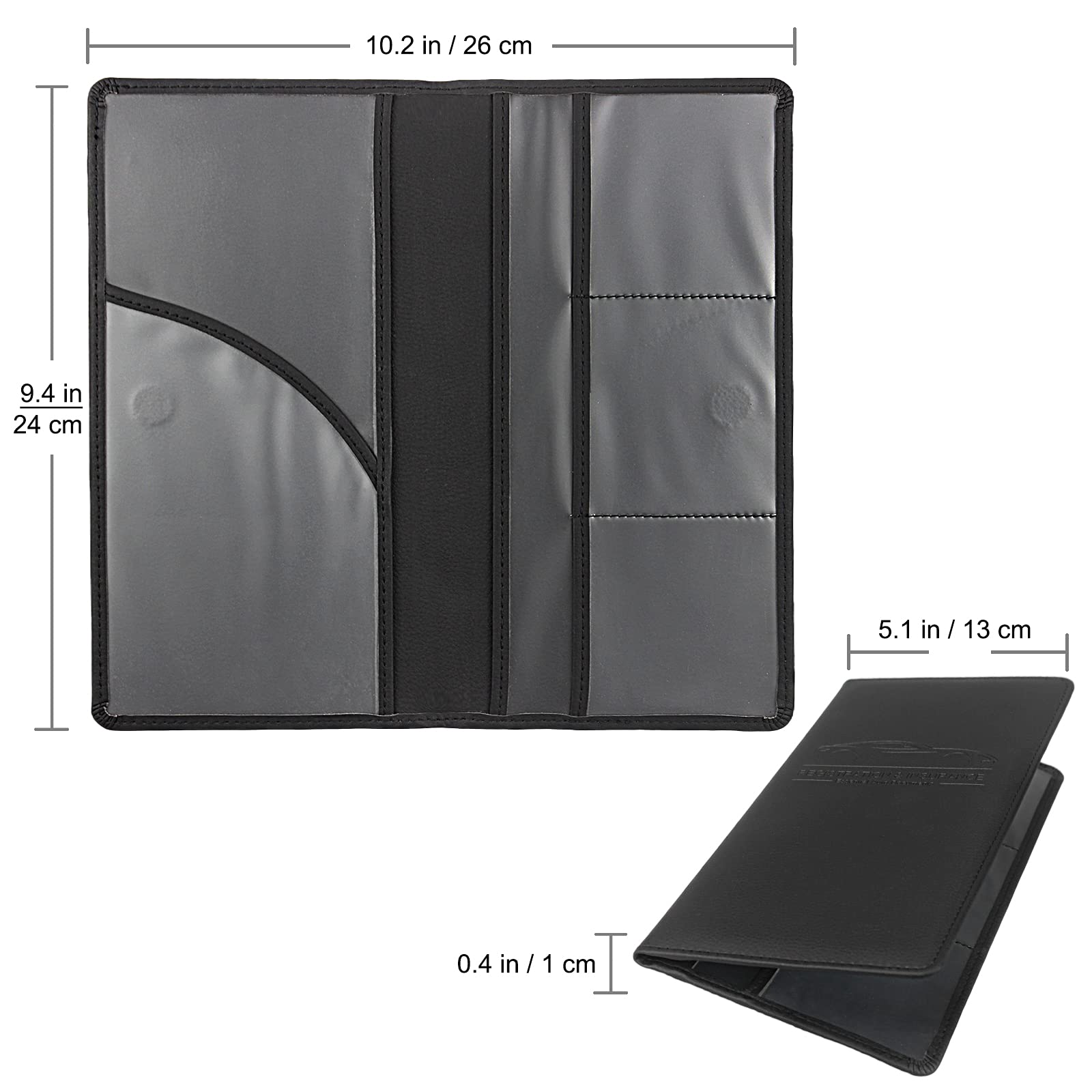 Magnetic Car Registration and Insurance Document Holder