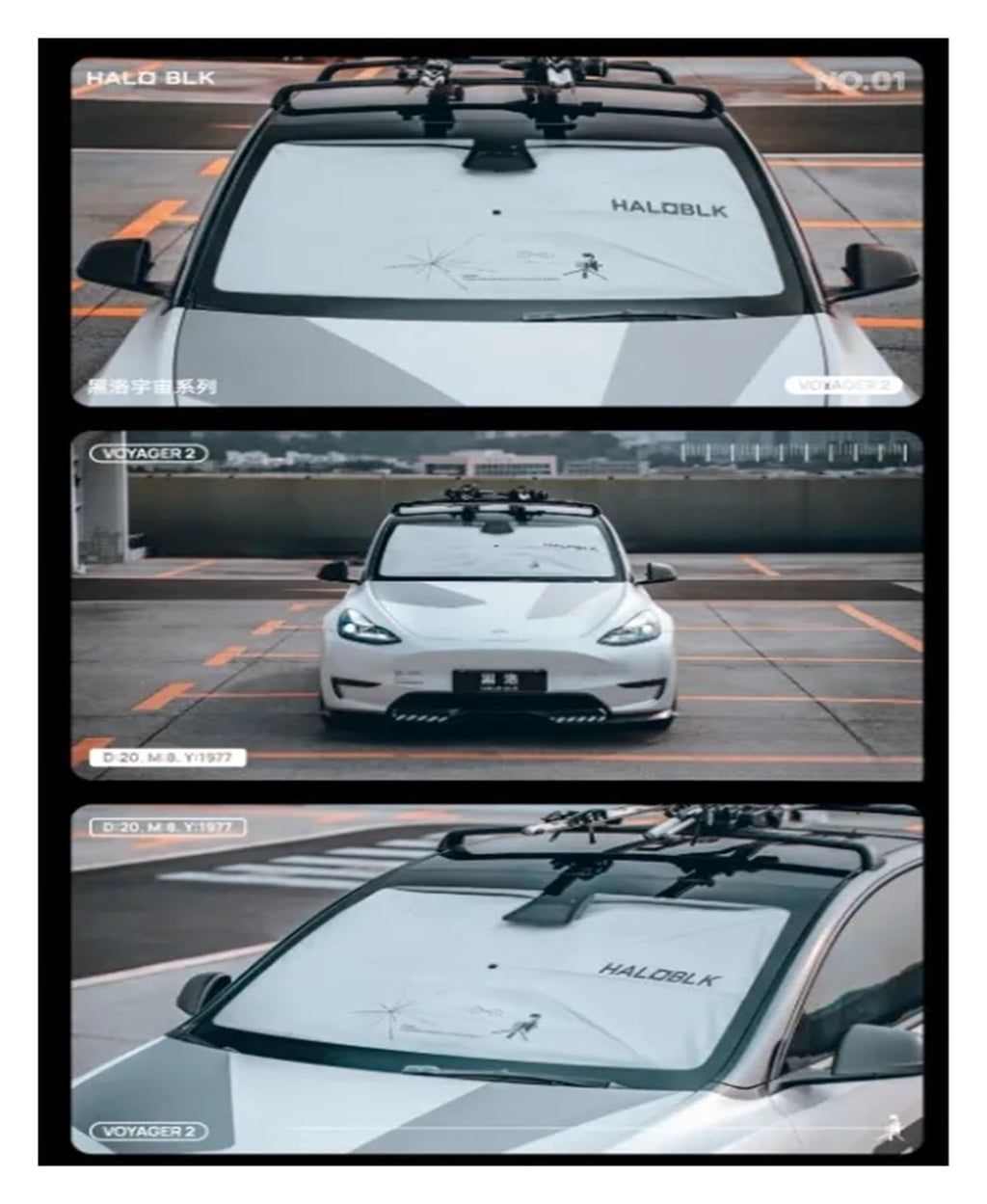 Umbrella Windshield Sunshade for Tesla Model Y Juniper