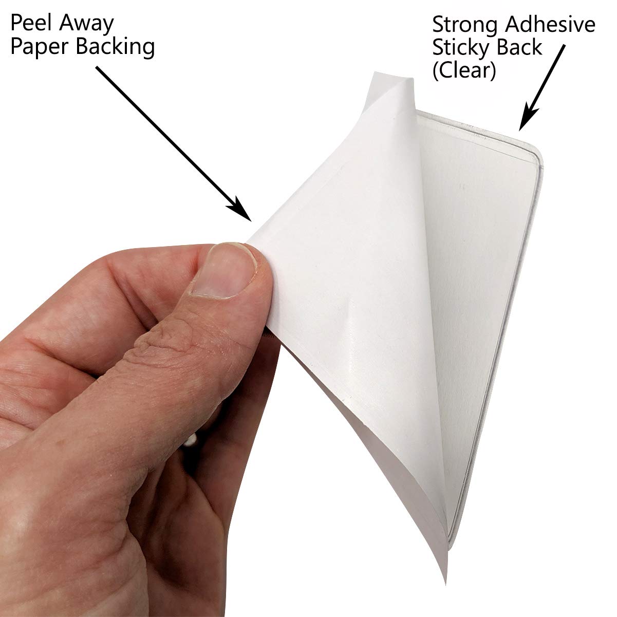 Clear Adhesive Windshield Parking Permit Holder