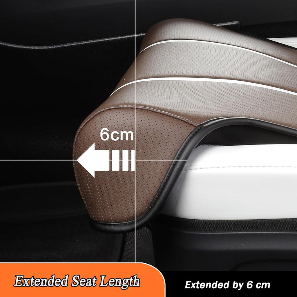 Car Seat Cushion Elevator with Leg Rest Pad for Jeep Wrangler 2-Door 2010-2025, 5cm Height Booster for Better Visibility Car Leg Rest Cushion