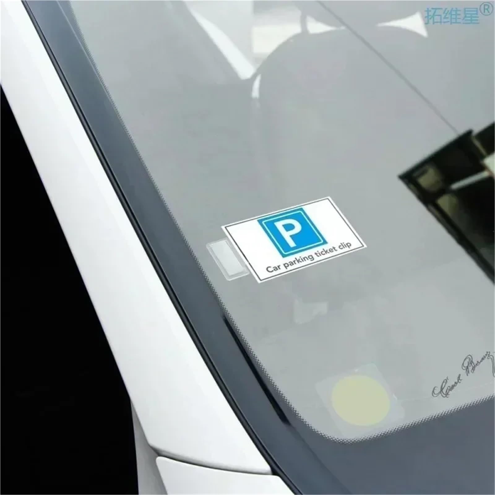 Qingdinu 30pcs Car Parking Ticket Clip Windscreen Card Bill Holder Mount Fastener Organizer Styling Windshield Stickers Home Office
