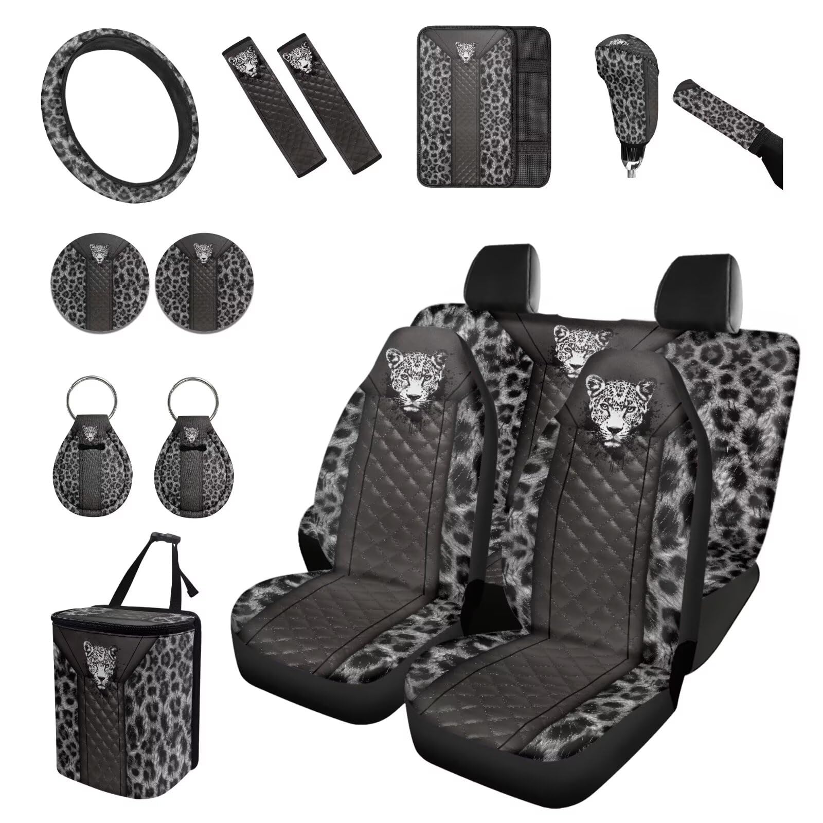 15-Piece Universal Car Interior and Seat Cover Set