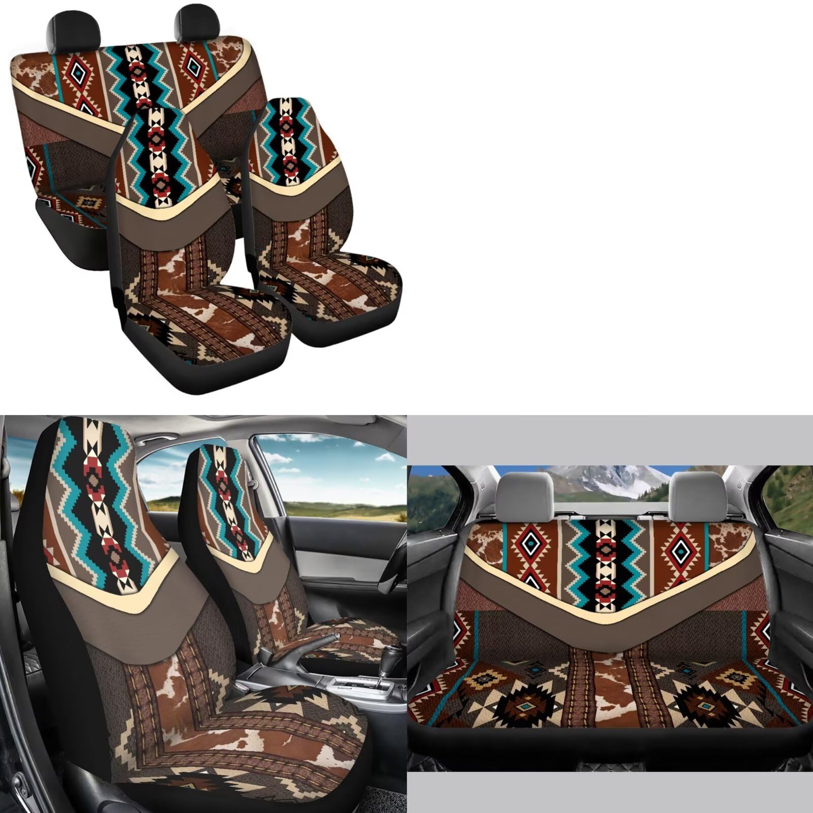 15-Piece Universal Car Interior and Seat Cover Set