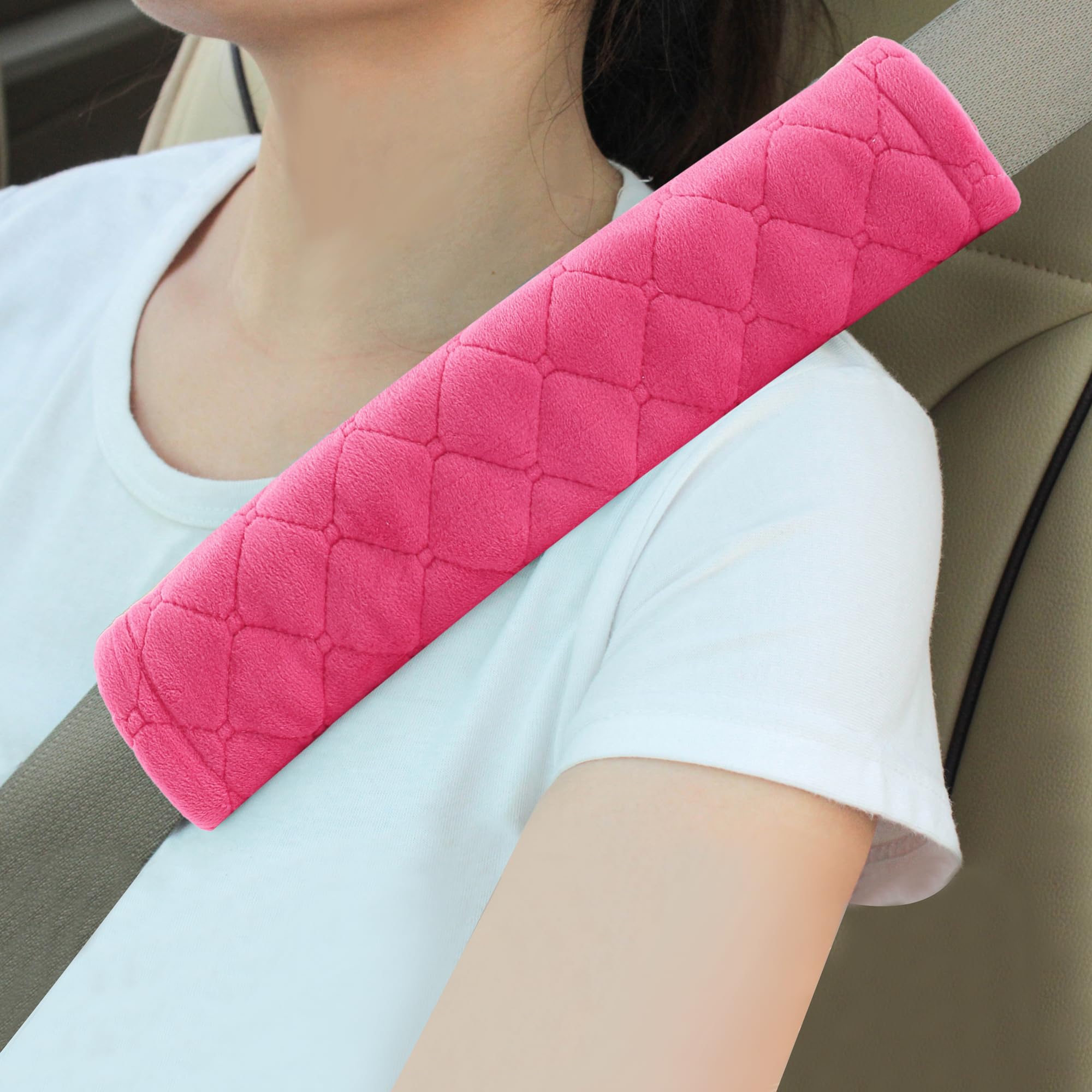 Universal Padded Seat Belt Shoulder Covers, 2-Pack