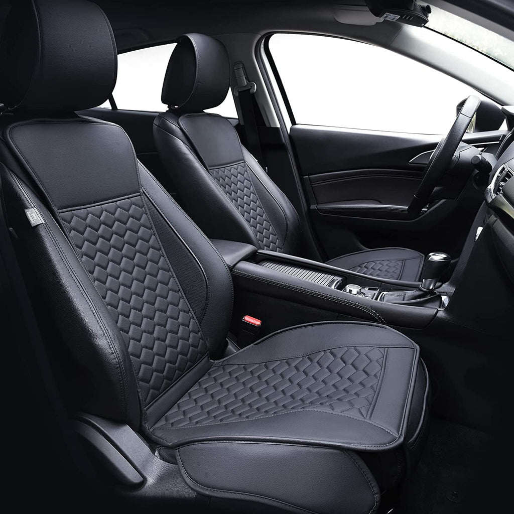 Elantrip Front Car Seat Covers Leather Water Proof Seat Protector Universal fit