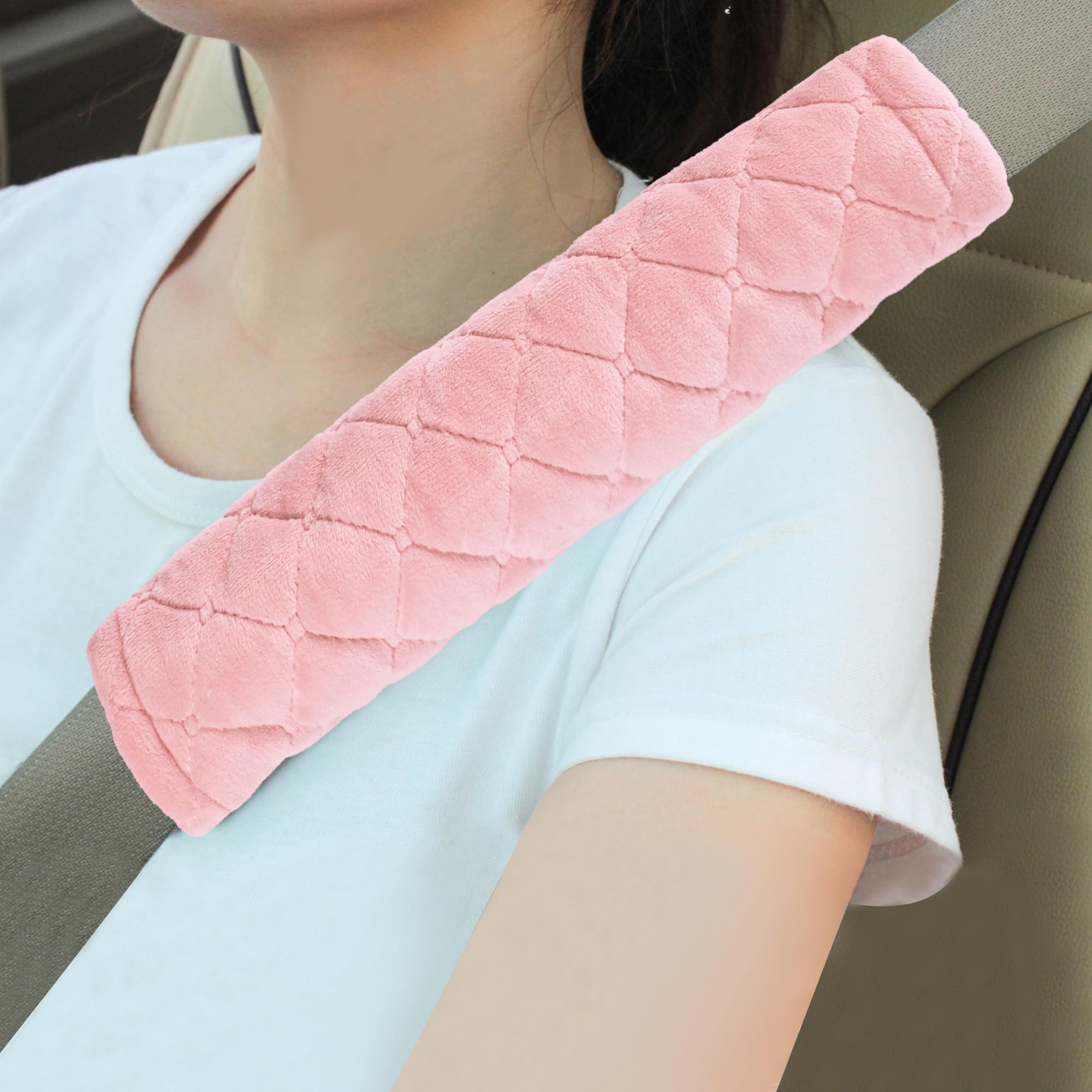 Universal Padded Seat Belt Shoulder Covers, 2-Pack