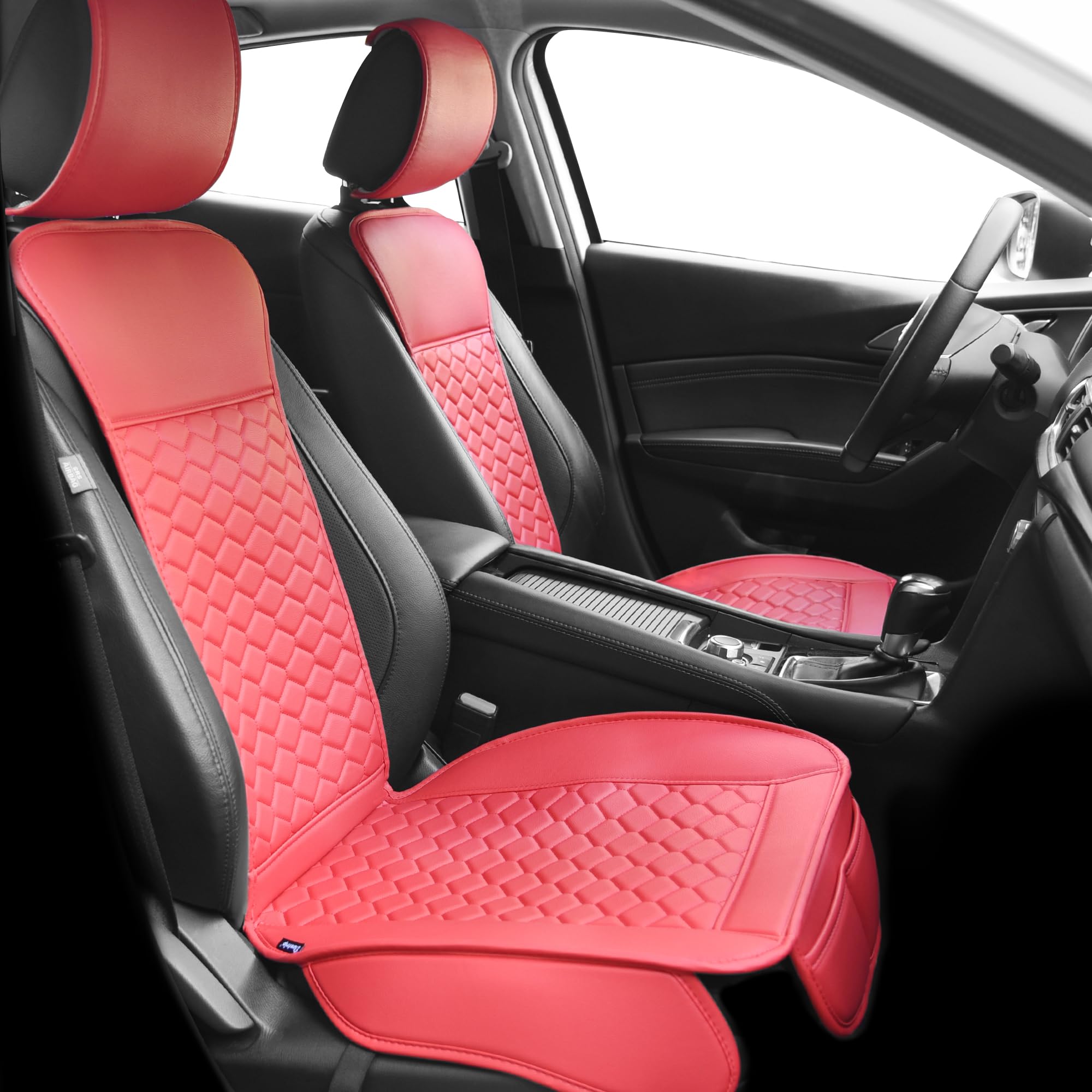 Elantrip Front Car Seat Covers Leather Water Proof Seat Protector Universal fit