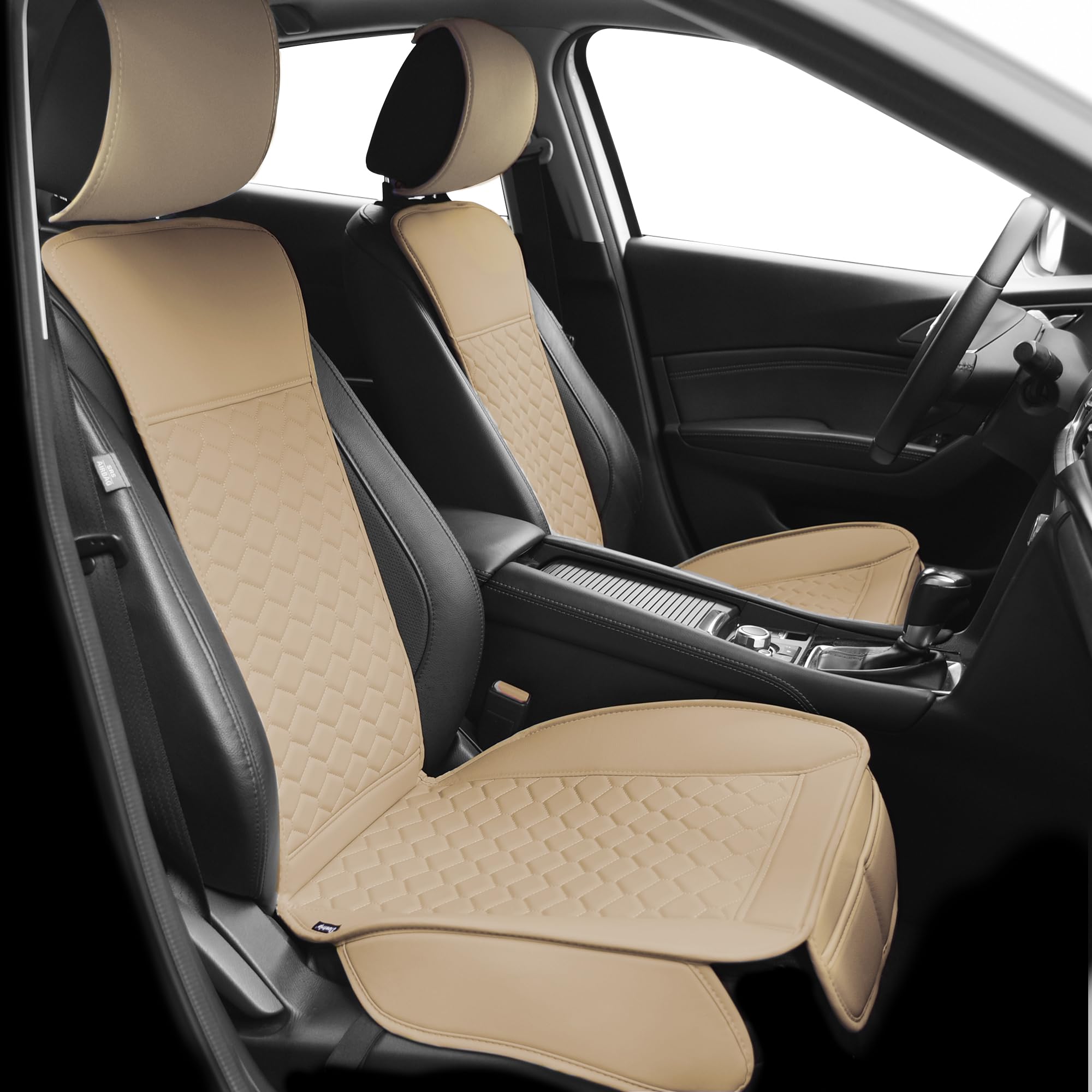 Elantrip Front Car Seat Covers Leather Water Proof Seat Protector Universal fit