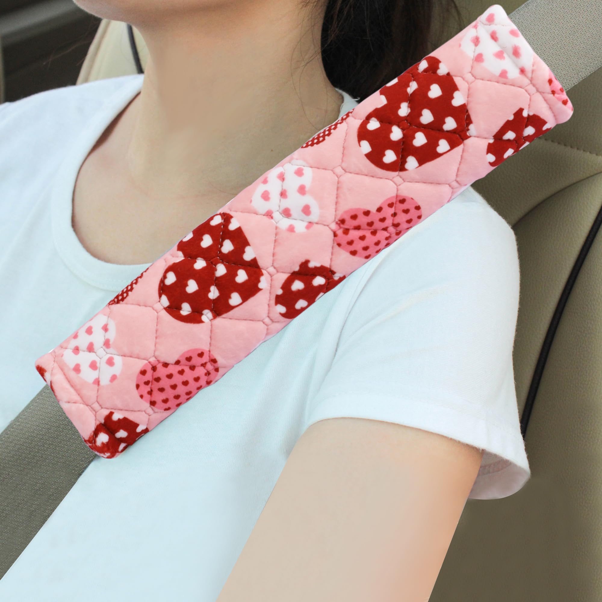 Universal Padded Seat Belt Shoulder Covers, 2-Pack