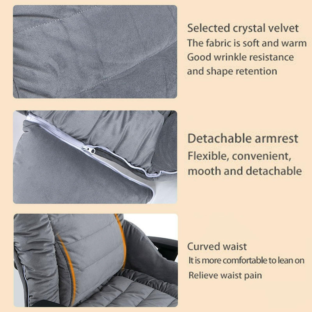 Heated Seat Cushion for Office Chair, with Headrest & Lumbar Support Heated Seat Pad, 3 Temperatures Levels Large Heating Area Heated Seat Cover for Chair, Sofa, Couch(Gray,Large)