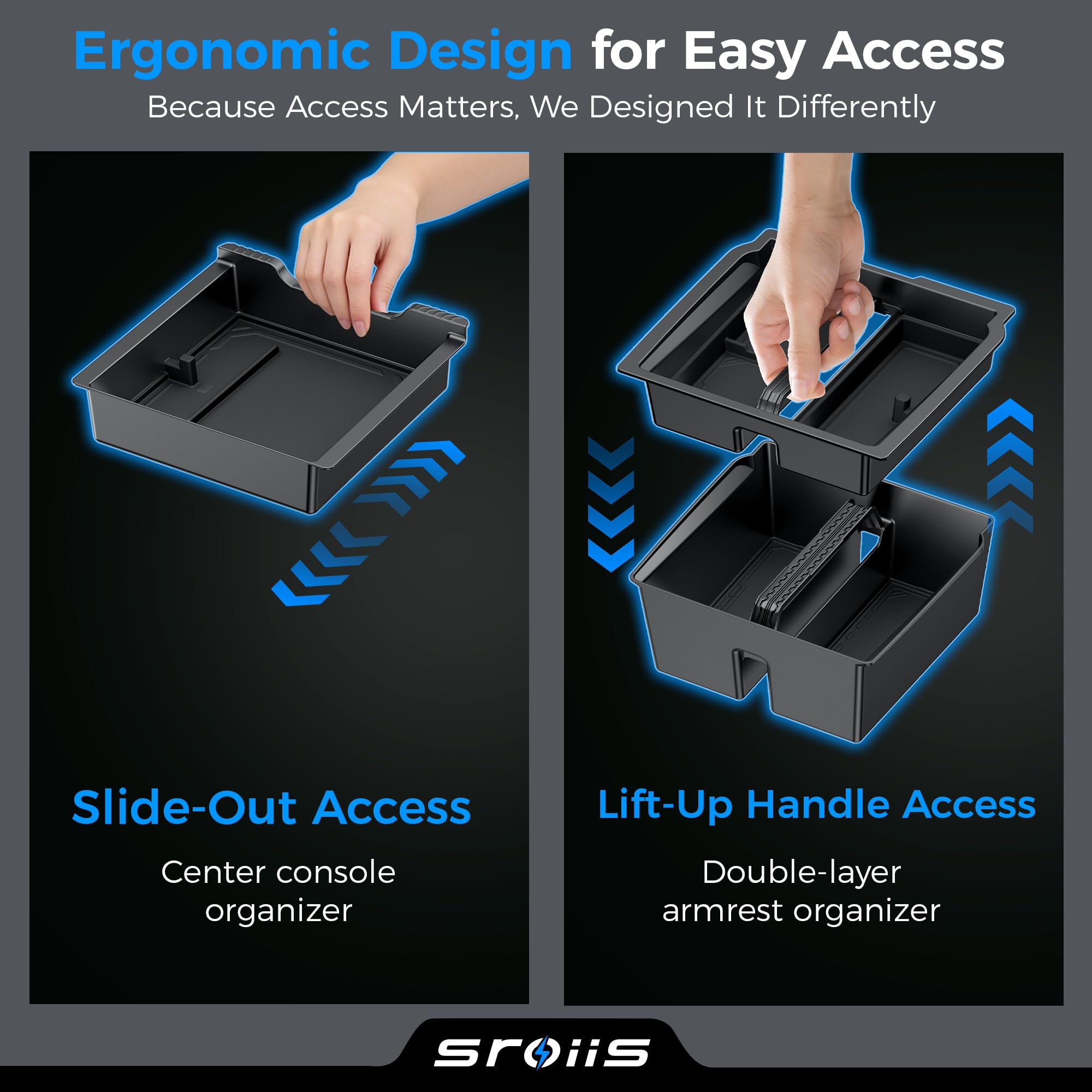 Center Console Organizer for Tesla Model 3 and Model Y