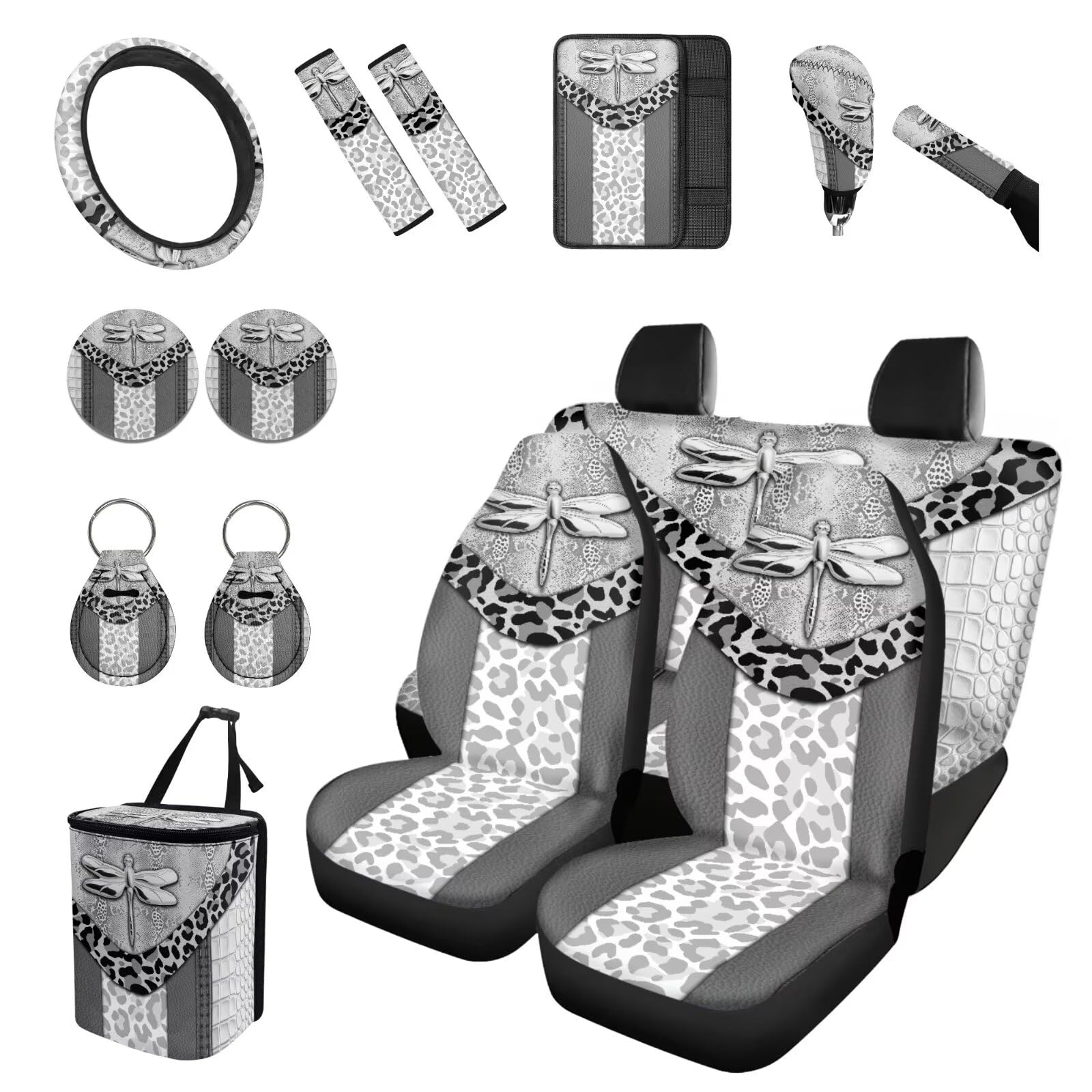 15-Piece Universal Car Interior and Seat Cover Set