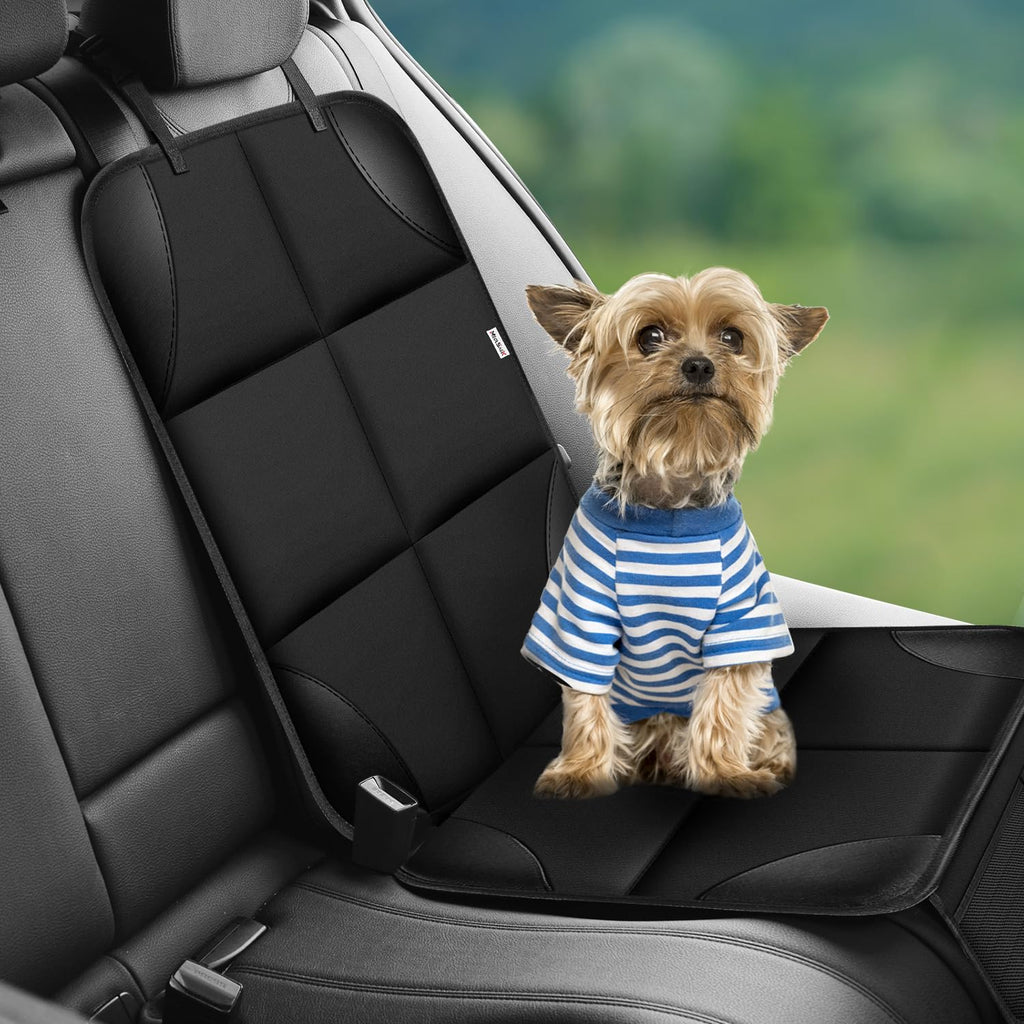 Meolsaek Car Seat Protector for Child Car Seat, Durable 600D Fabric Waterproof Car Seat Cover with Thick Pad Non-Slip Backing，No Imprints
