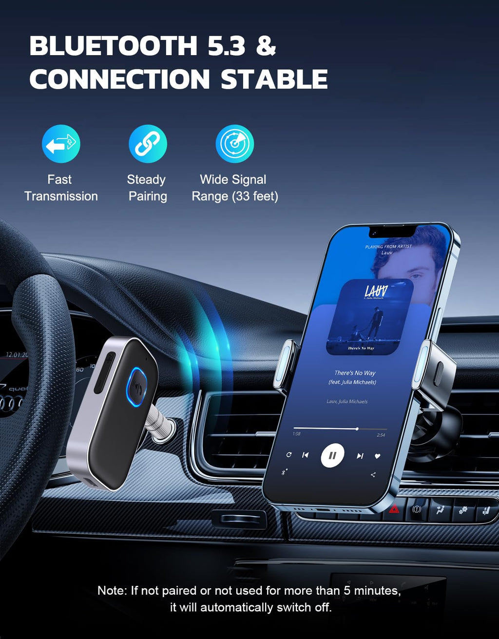 COMSOON Bluetooth Receiver for Car