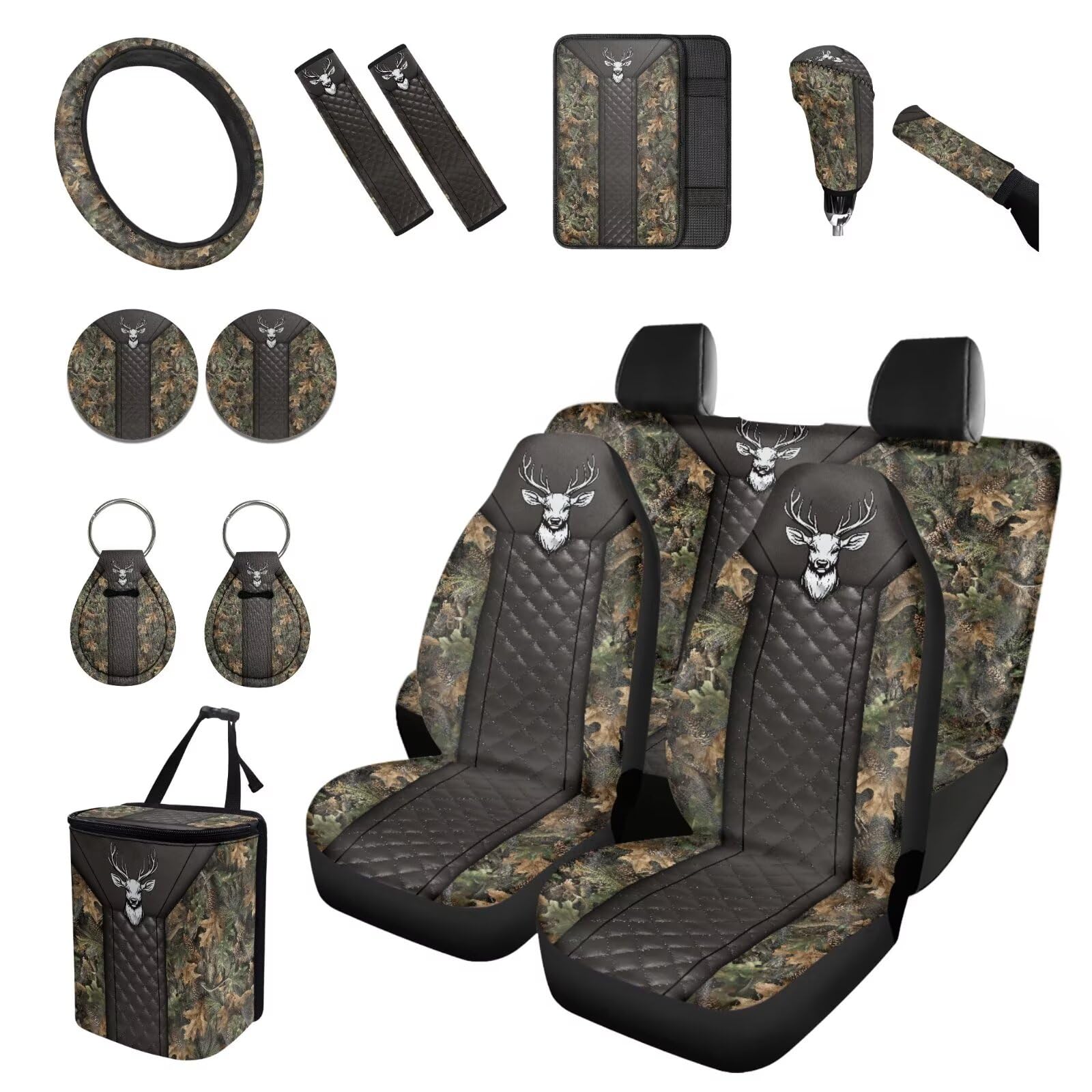 15-Piece Universal Car Interior and Seat Cover Set