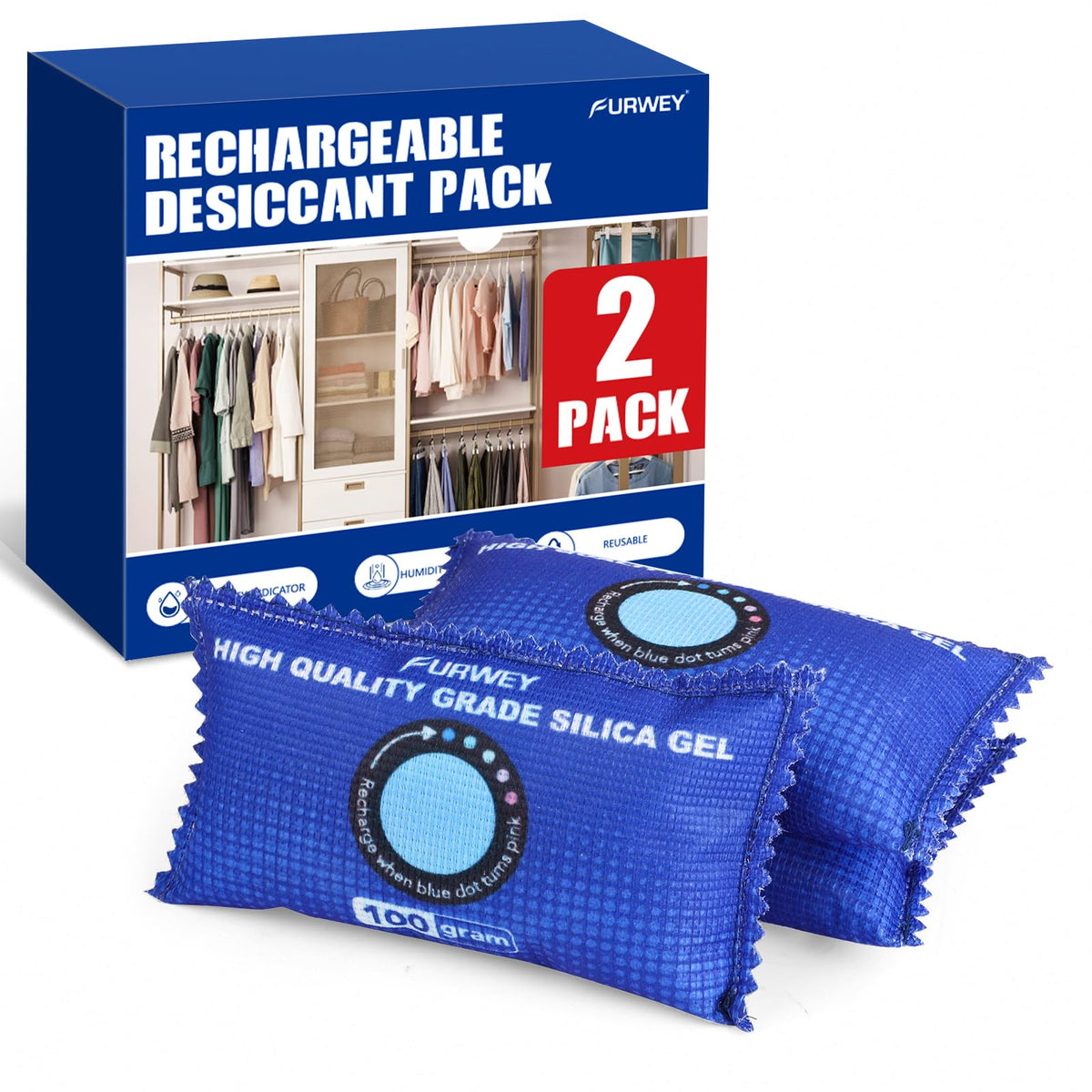 Reusable Car Dehumidifier Bags for Moisture Control