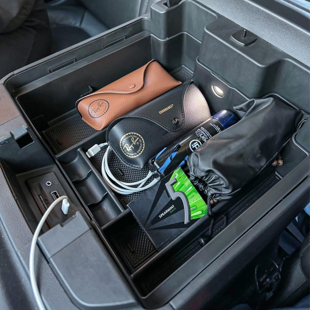 Full-Coverage Center Console Tray for Silverado and Sierra