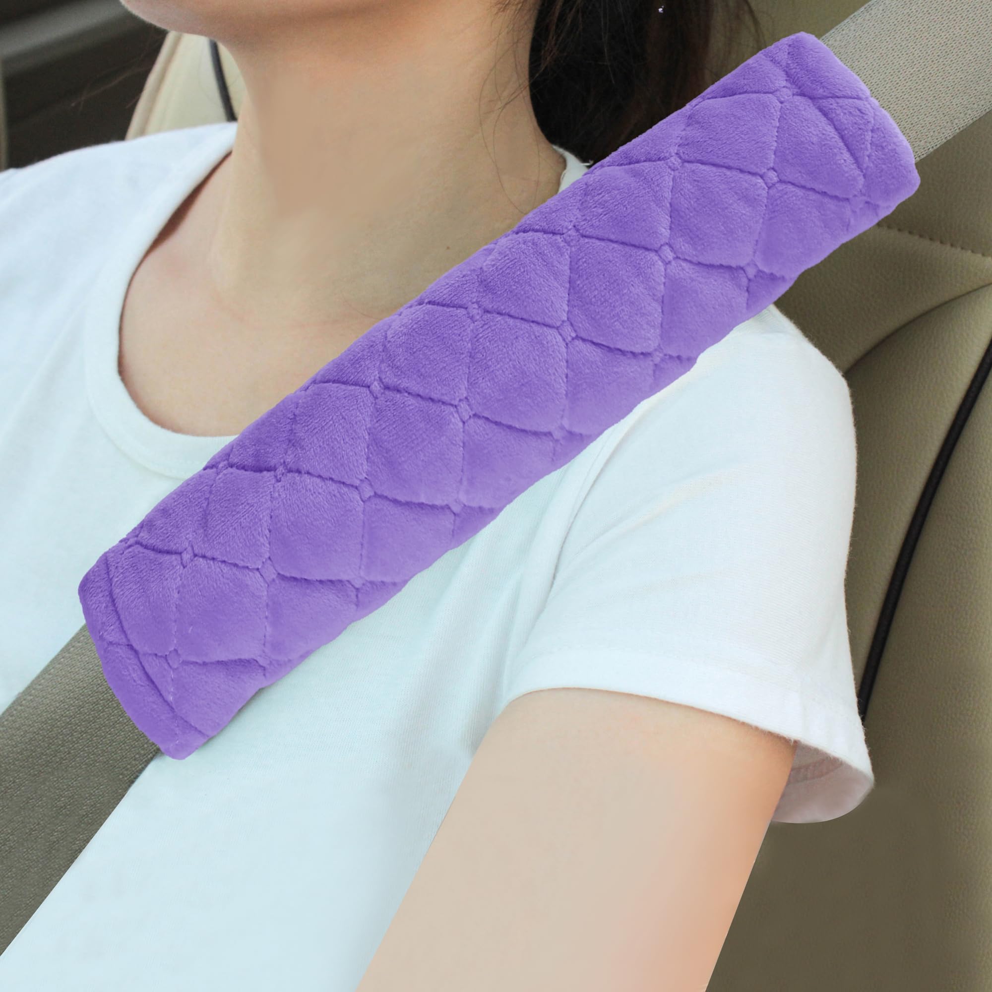 Universal Padded Seat Belt Shoulder Covers, 2-Pack