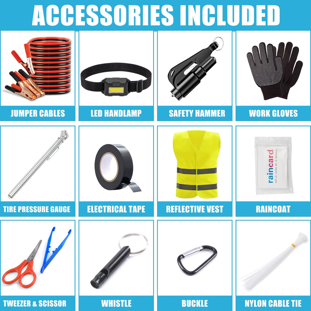 Portable Roadside Emergency Safety Kit for Cars