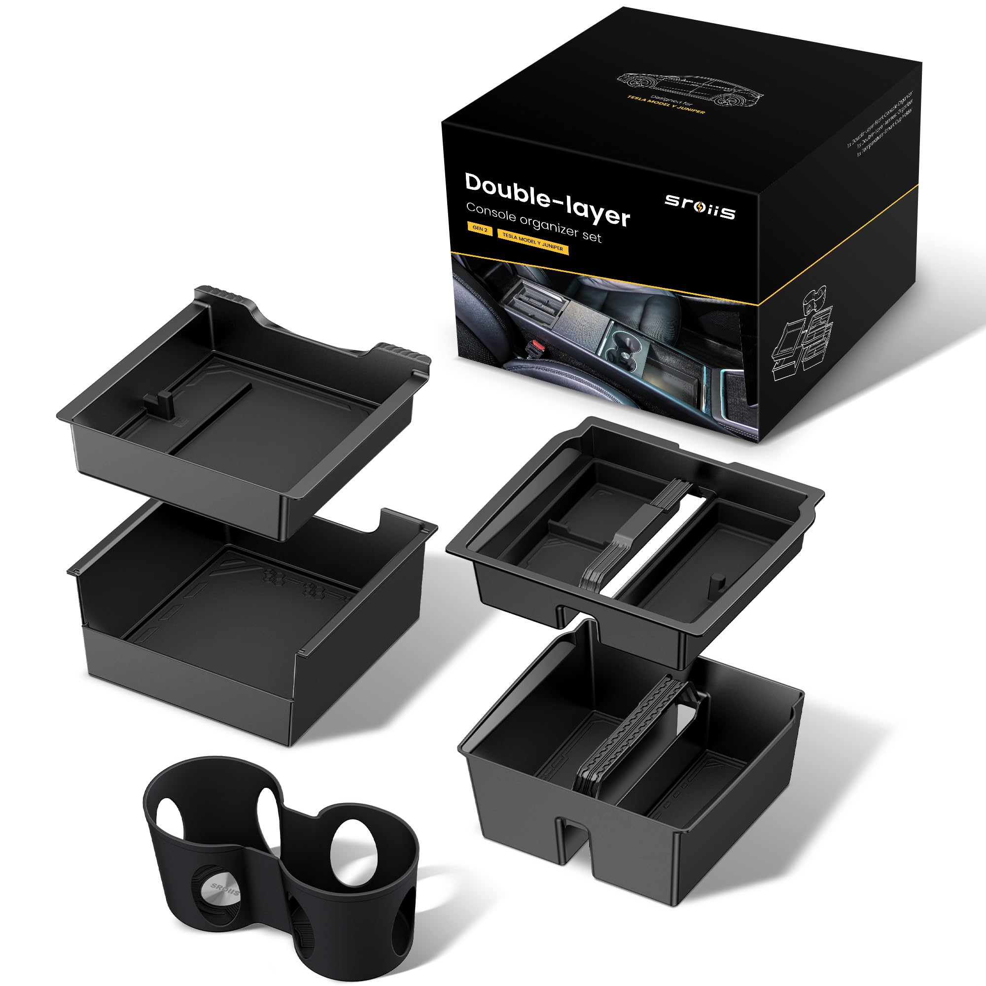 Center Console Organizer for Tesla Model 3 and Model Y