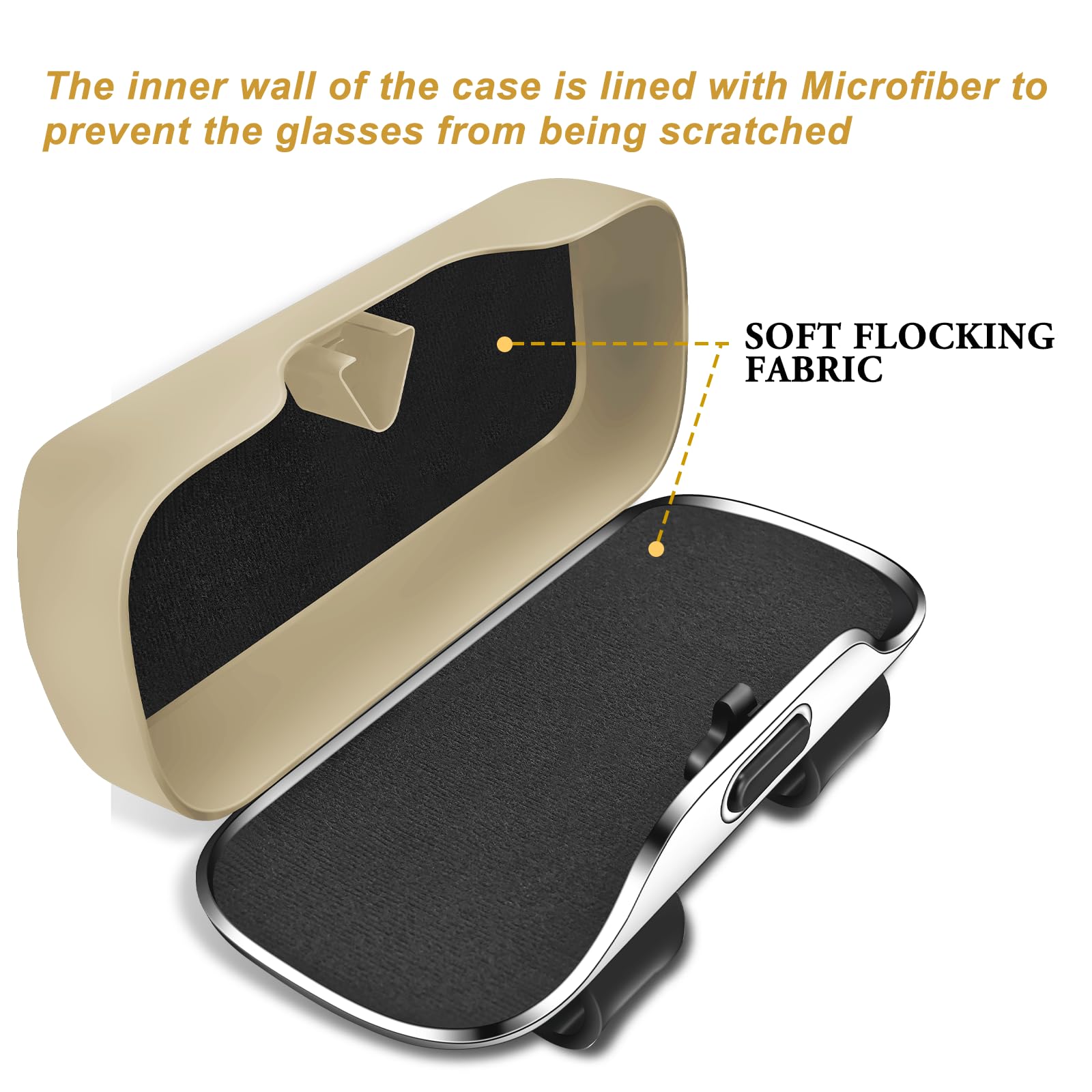 Pakanana Sunglasses Box for Car Sun Visor