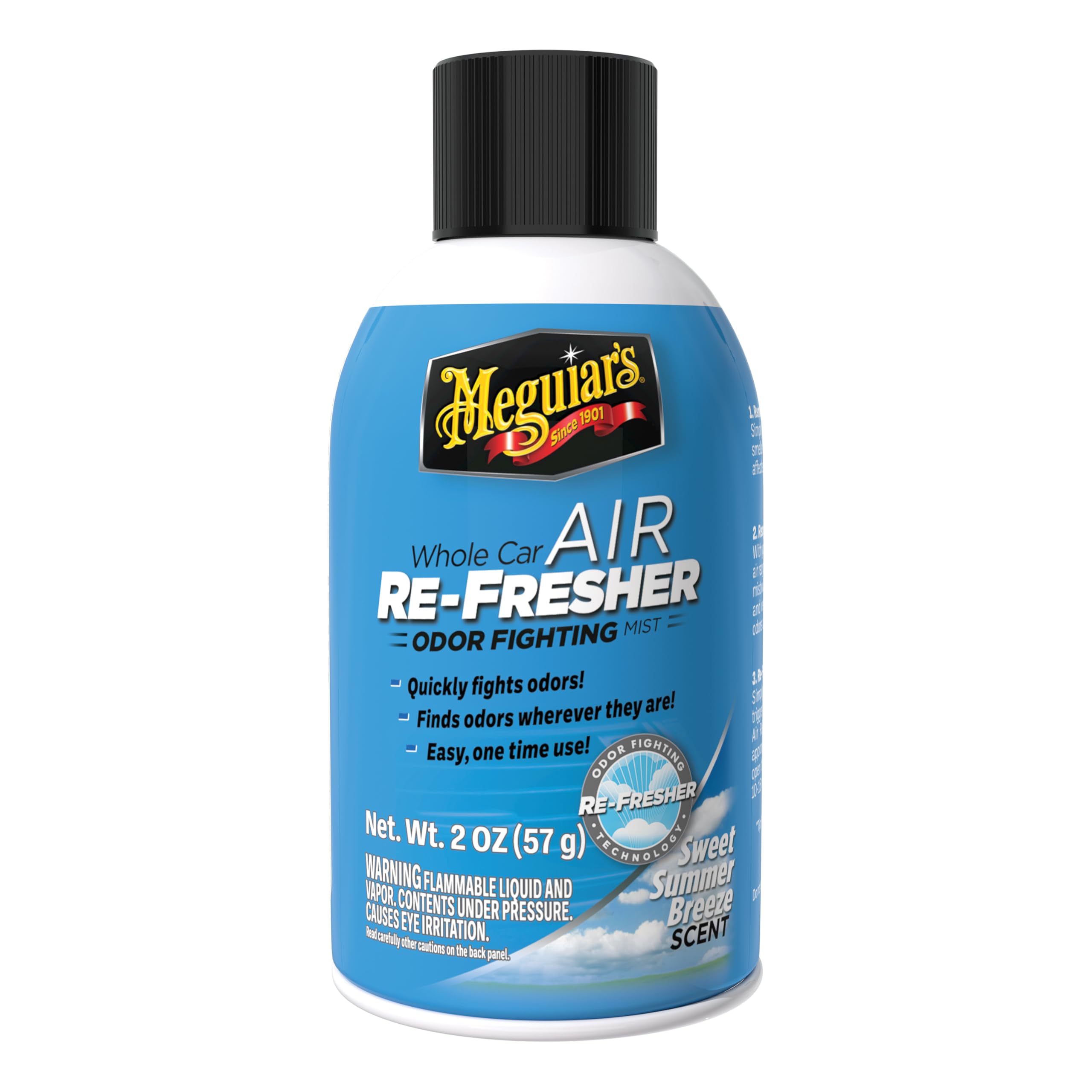 Meguiar’s Whole Car Air Refresher, Easy-to-Use Air Freshener Diffuser Spray