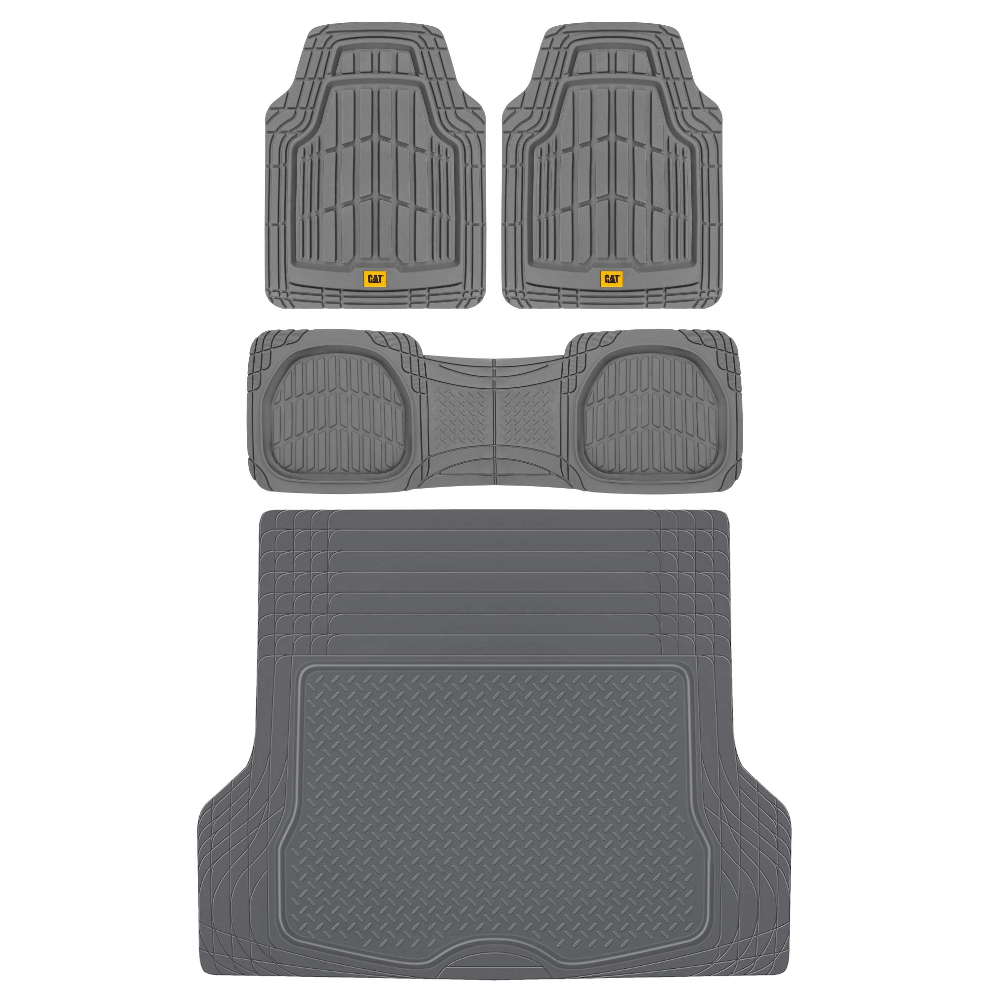 CAT ToughRide Heavy-Duty All-Weather Floor Mat Set