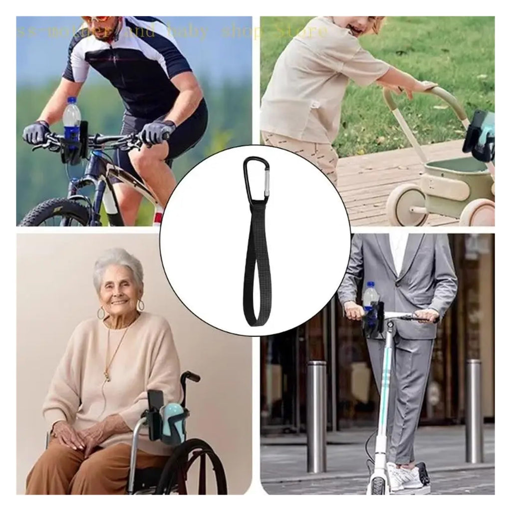 Stroller Clips 4Pcs Heavy Duty Hanging Hooks Compatible with Bags Carabiner Clips Compatible with Bicycles Shopping Carts Wheelchairs Baby Strollers for Strollers Bikes Wheelchairs Walkers
