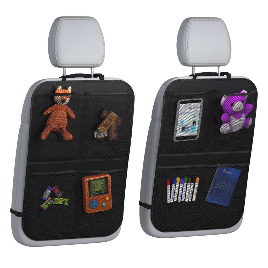 lebogner Back Seat Cover for Kids + 3 Pocket Storage Organizer