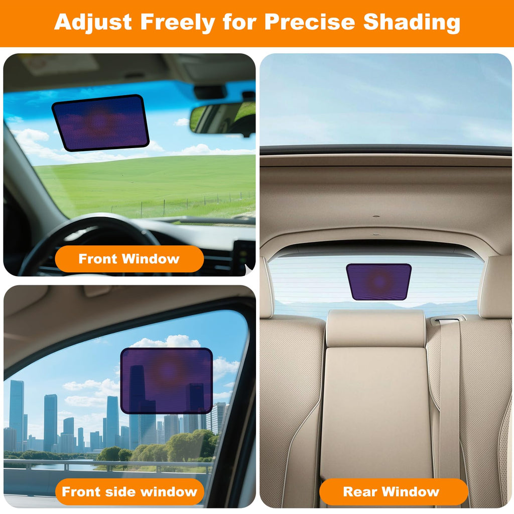 Semi-Transparent Static-Cling Car Window Shade